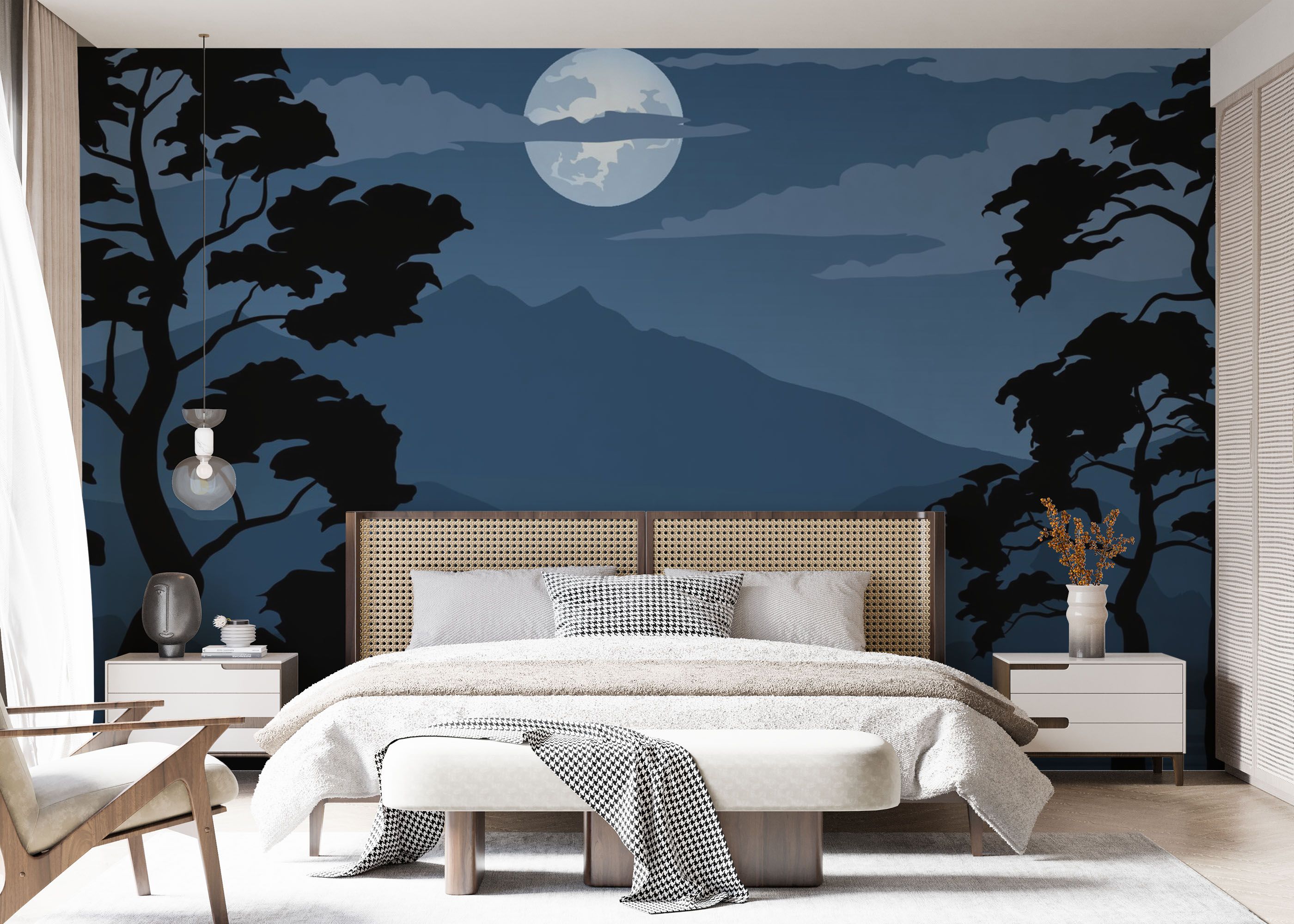 Blue Moonlight Night mockup 7
