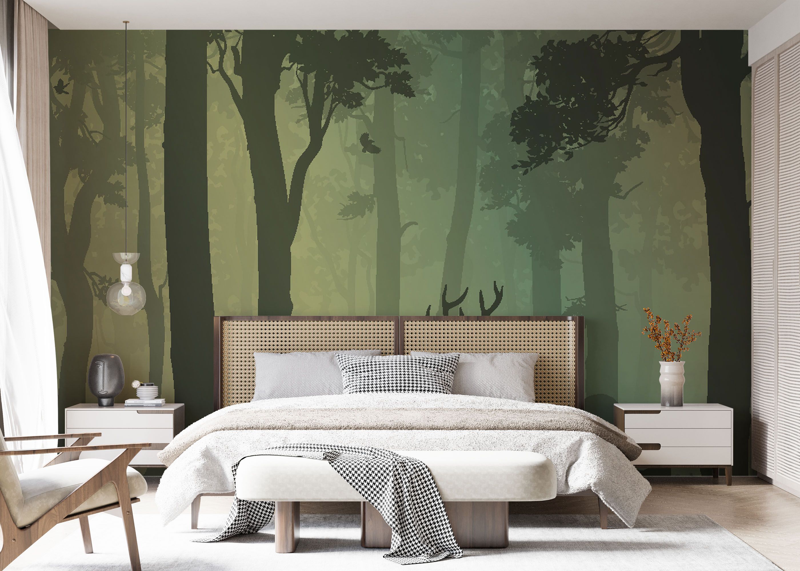 Green Forest Deer mockup 7
