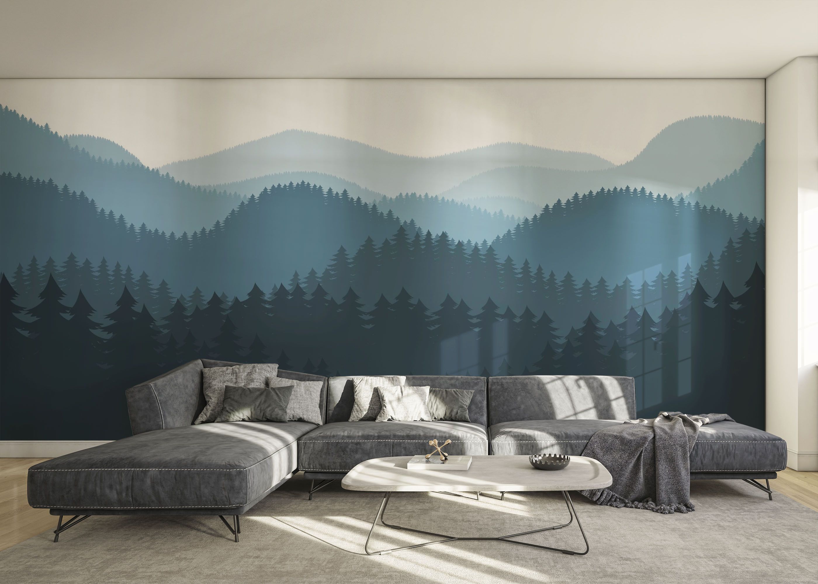 Blue Forest Cartoon mockup 0