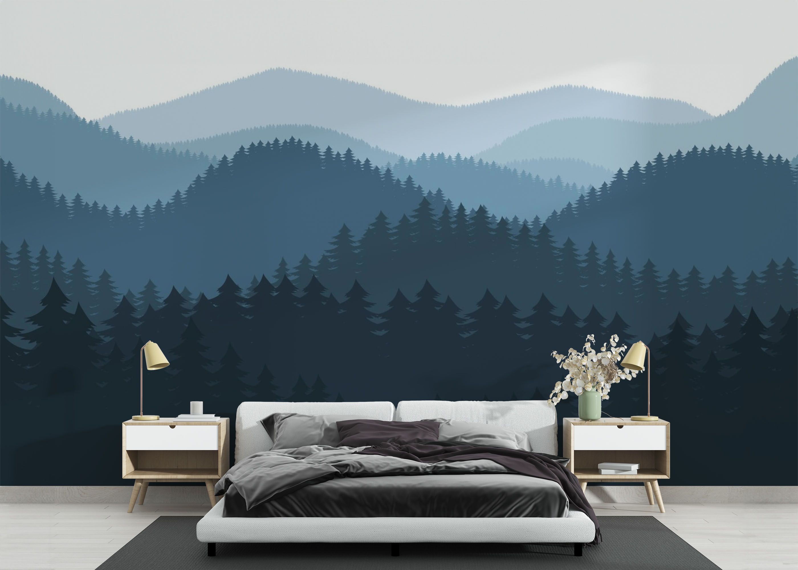Blue Forest Cartoon mockup 3