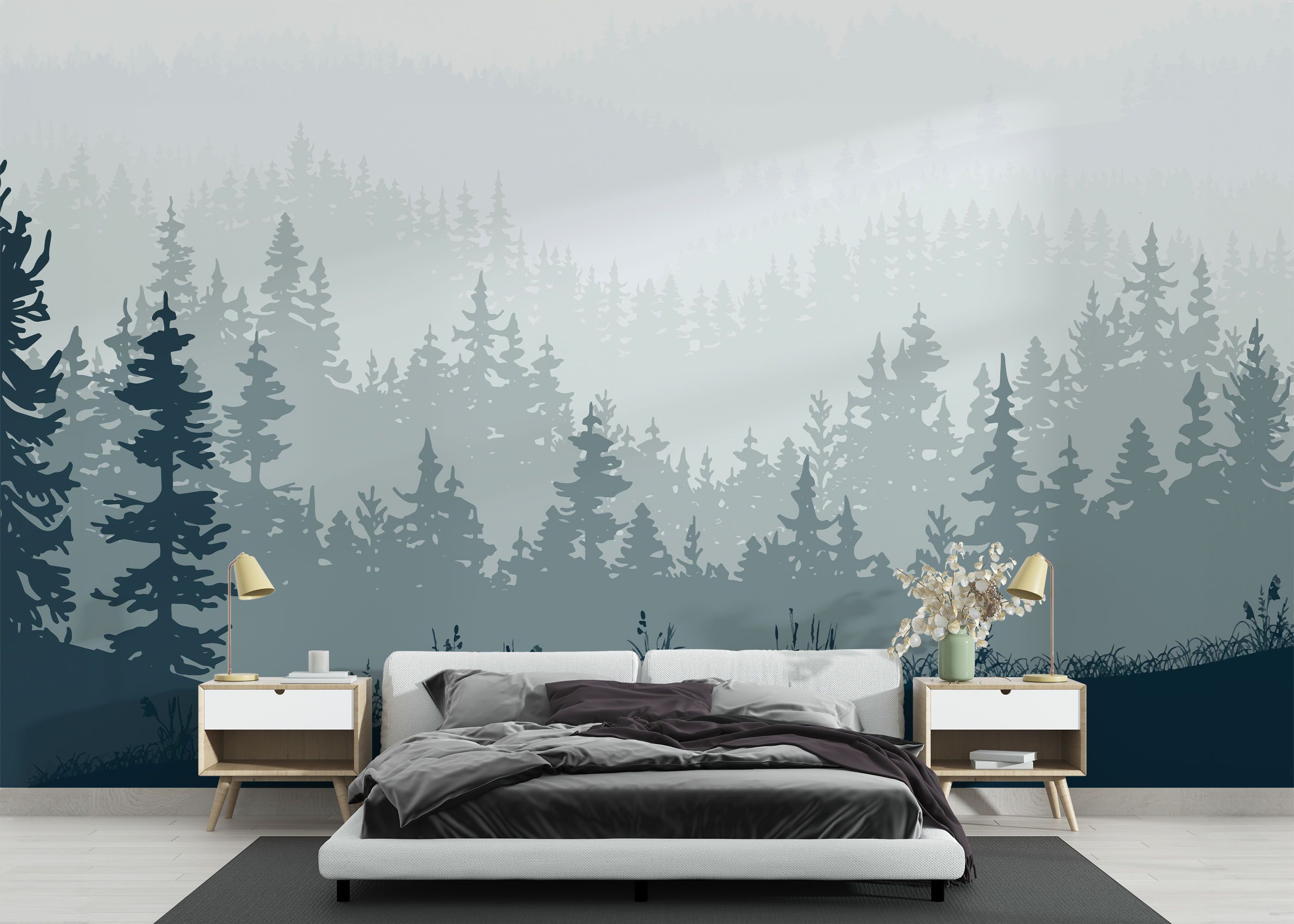 Blue Forest Tree mockup 3