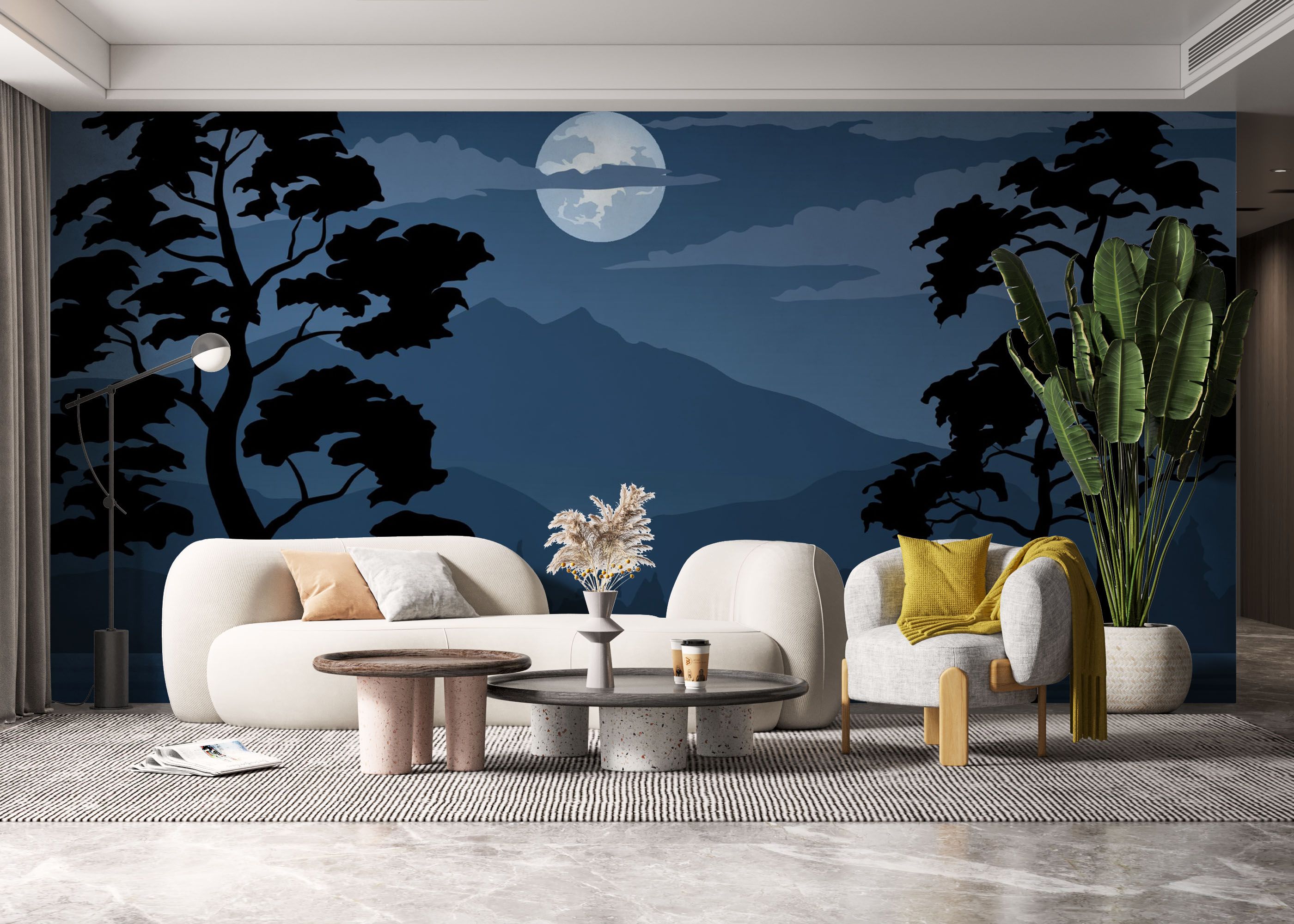 Blue Moonlight Night mockup 6