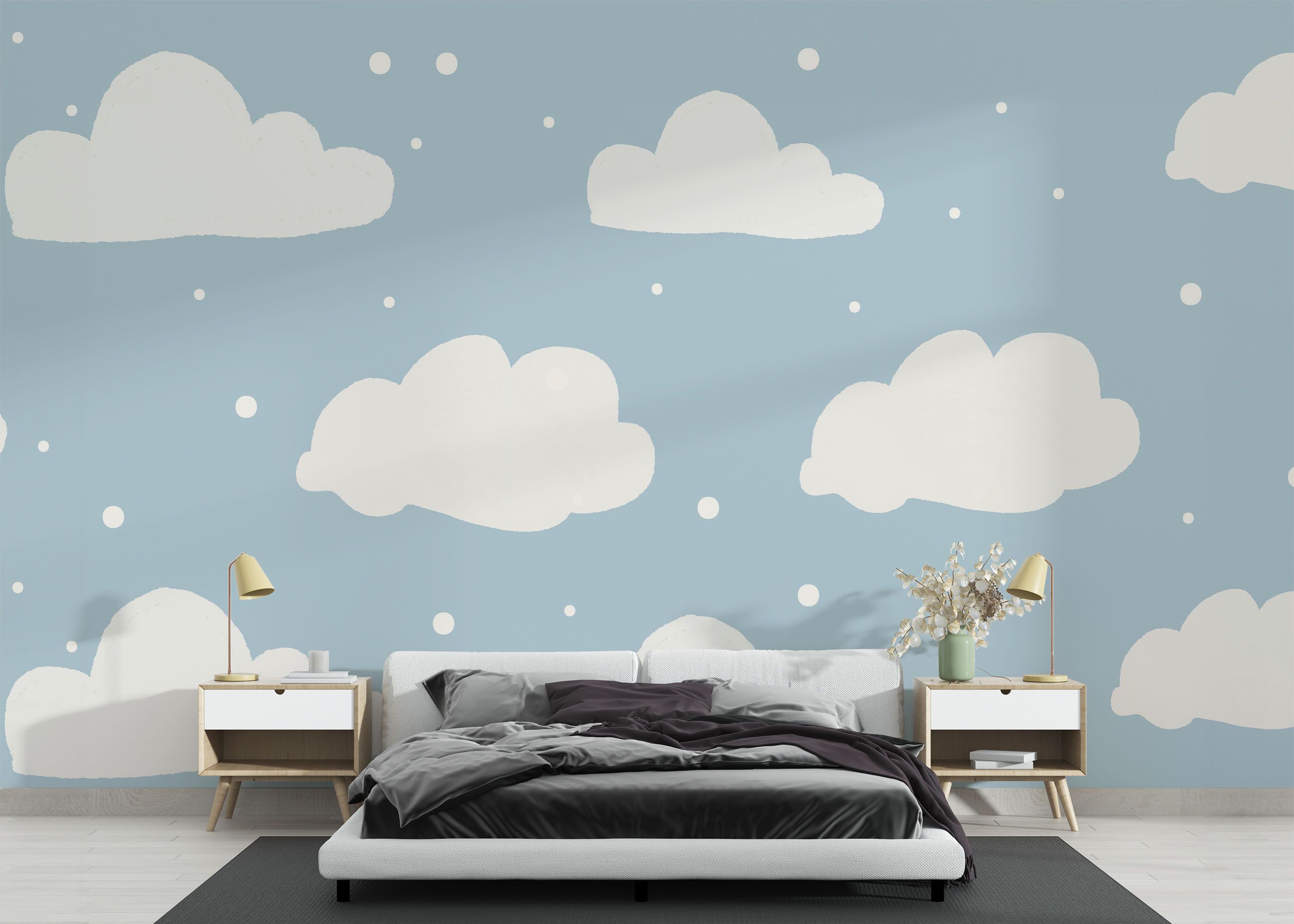 Kids Cute Clouds mockup 3
