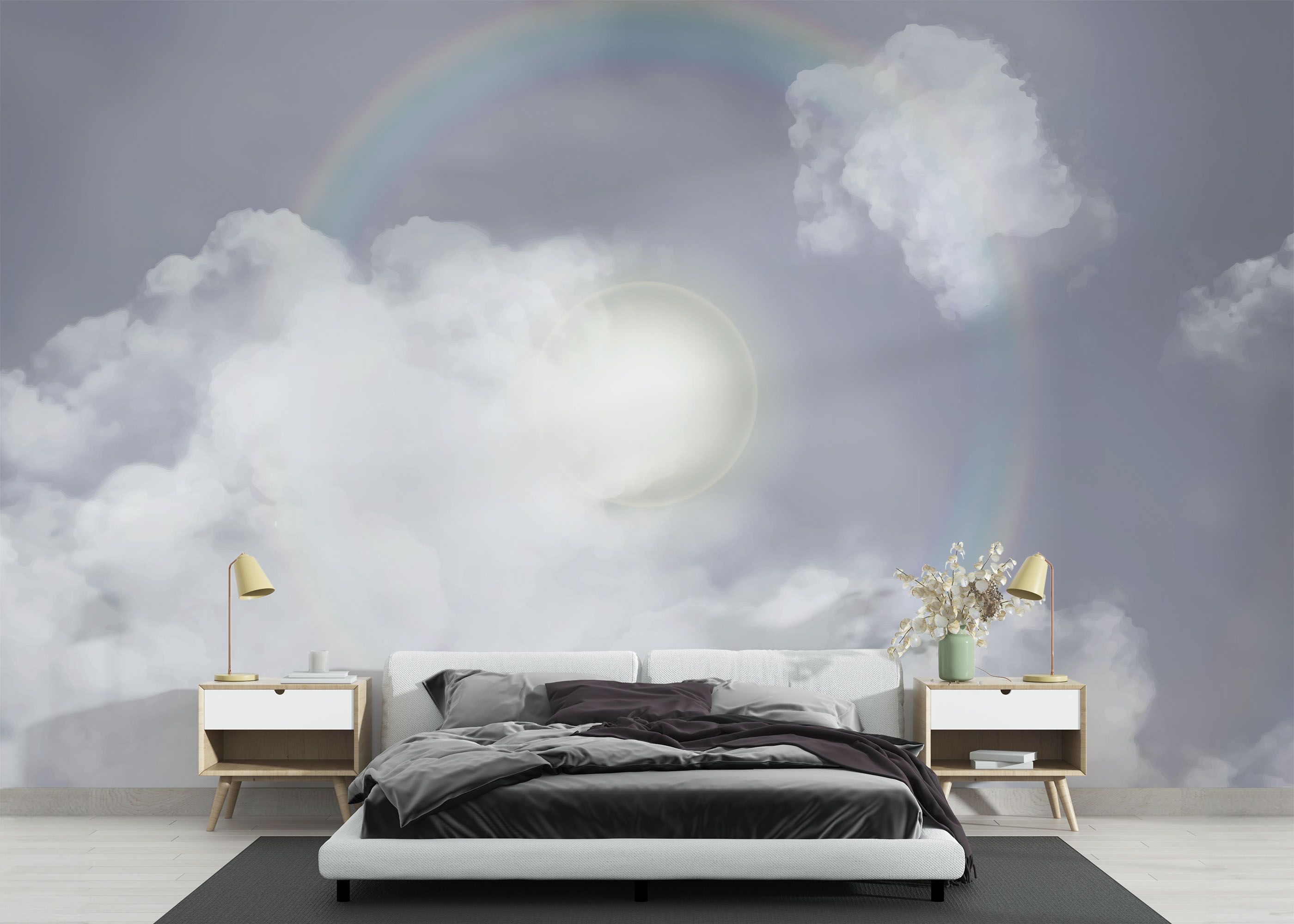 Rainbow Circle Cloud mockup 3