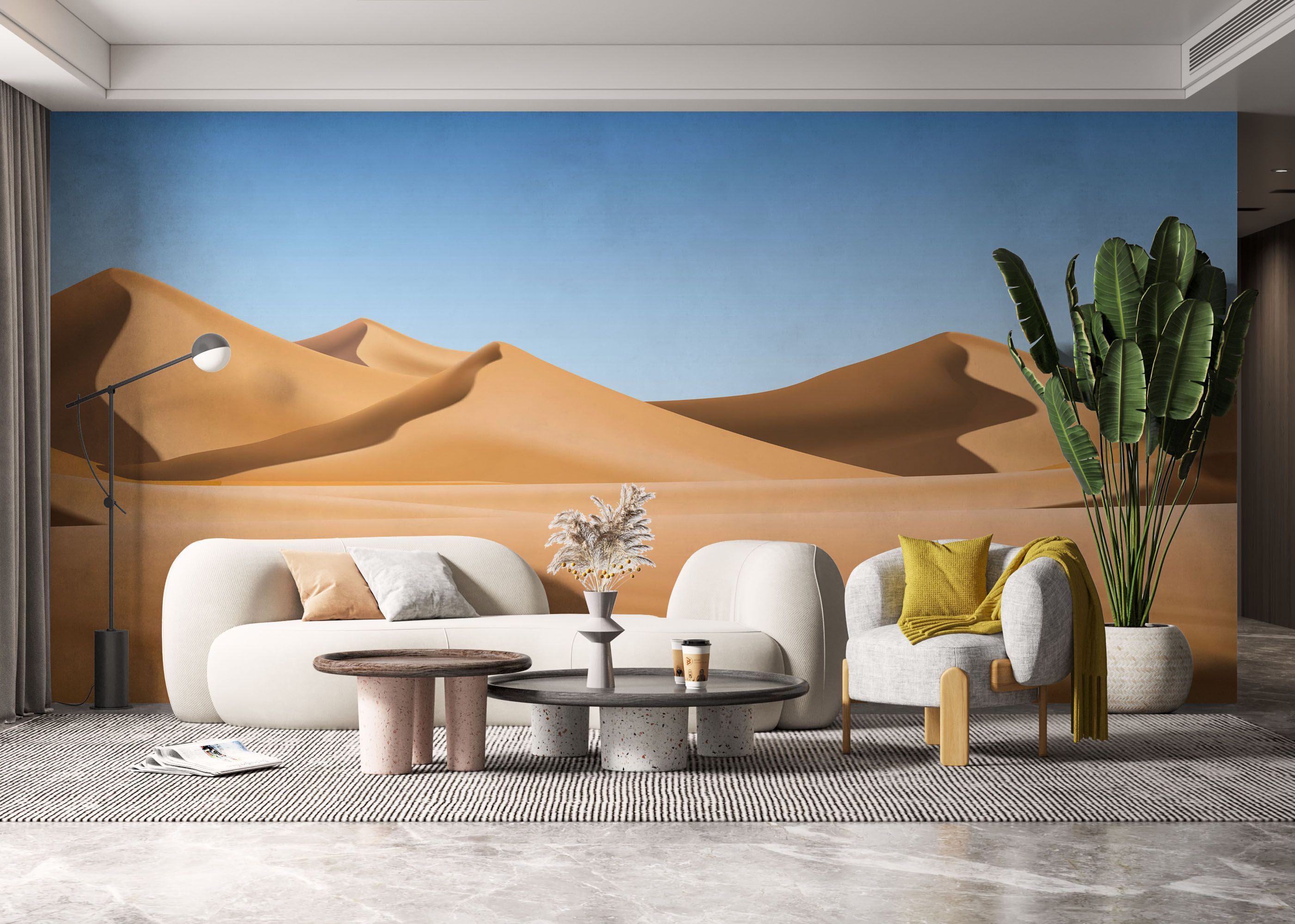 Cream Brown Desert mockup 6