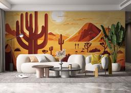 Cream Desert Cartoon mockup 6