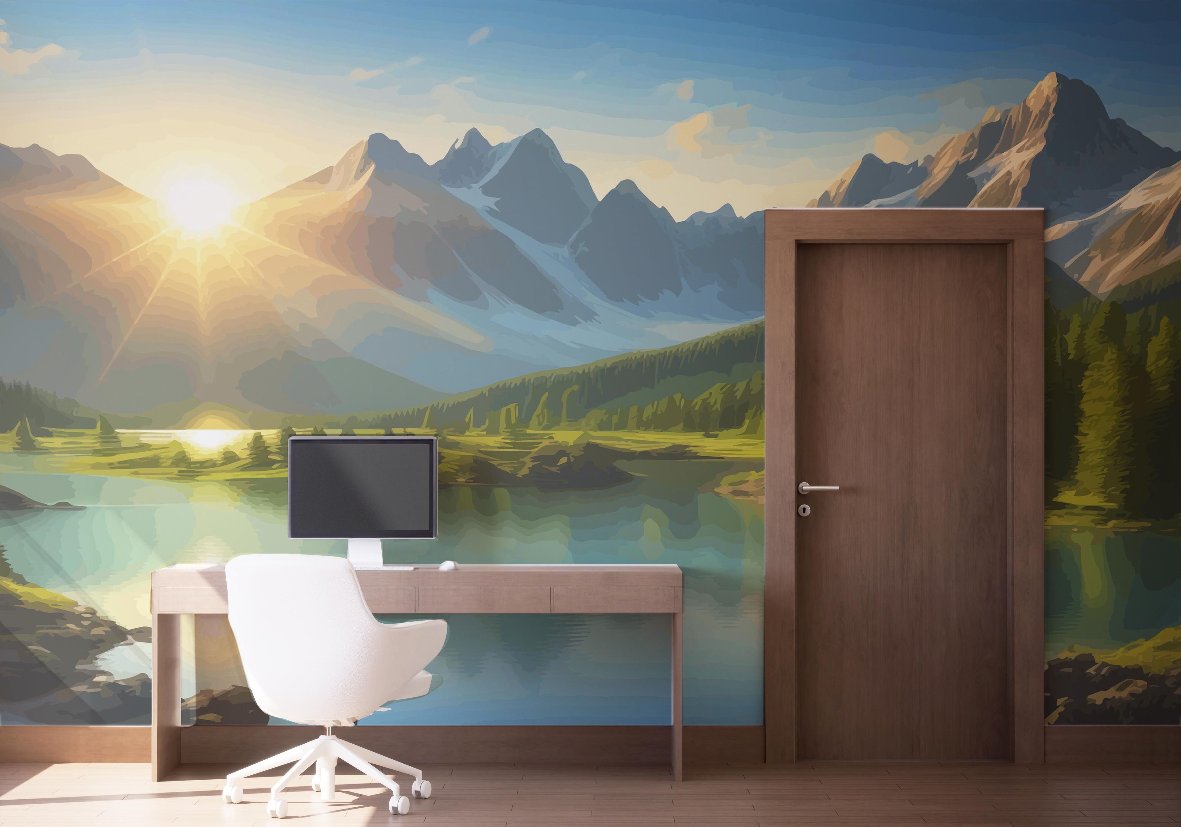 Mountain Lake View mockup 1