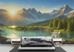 Mountain Lake View mockup 3
