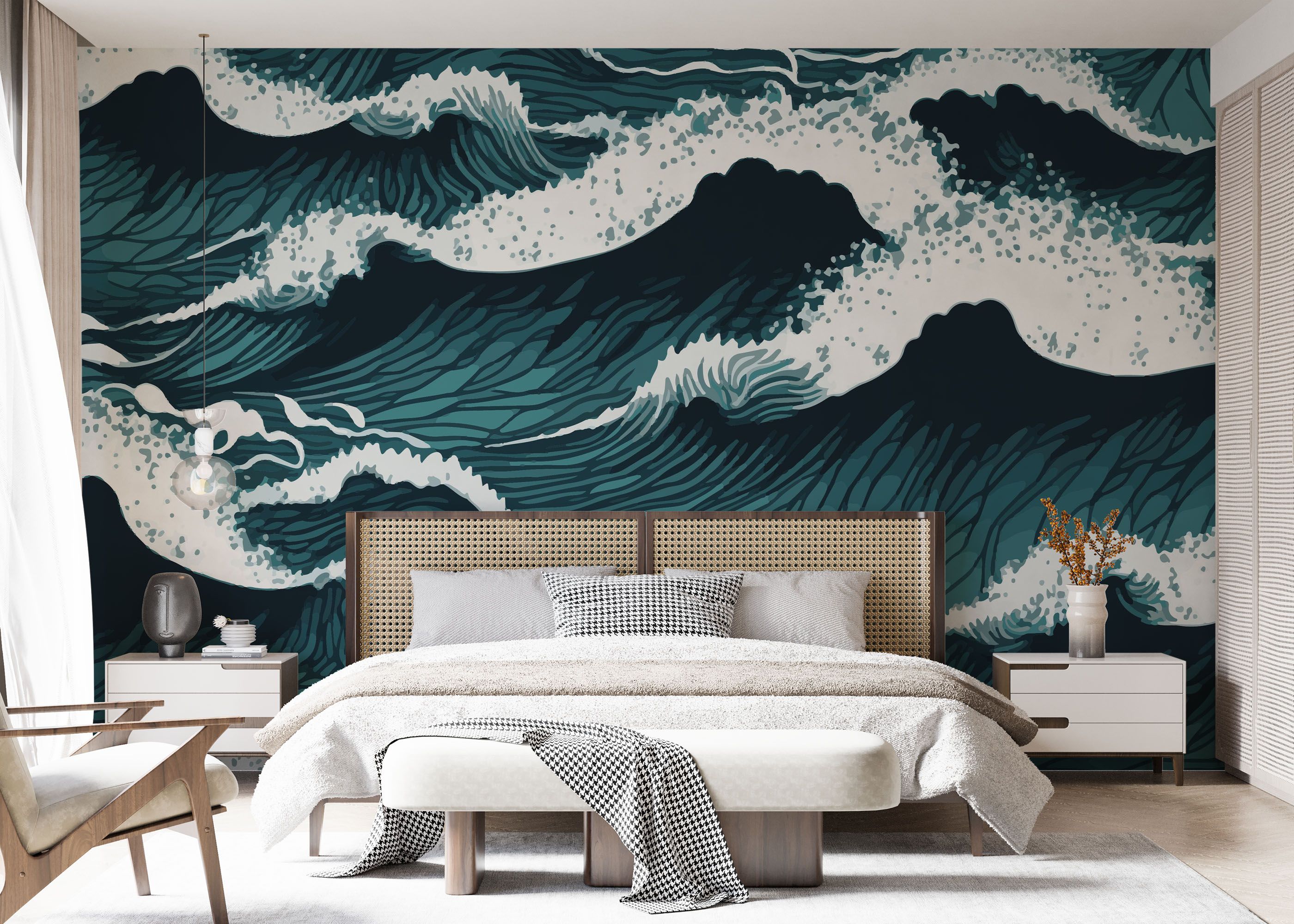 Dark Green Wave mockup 7