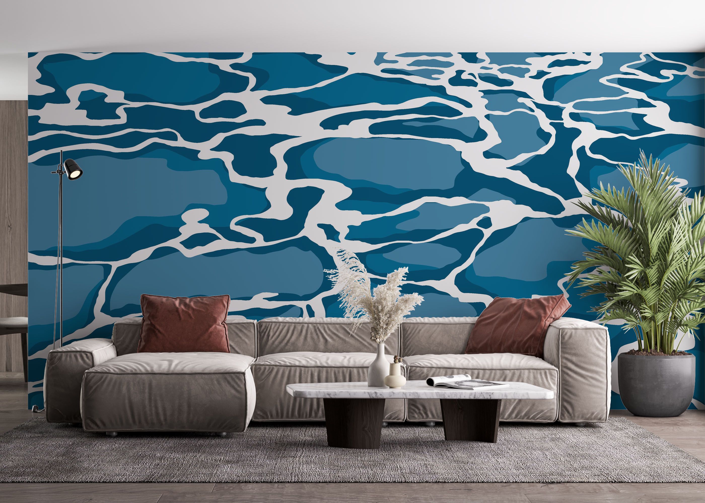 Blue Water Art mockup 4