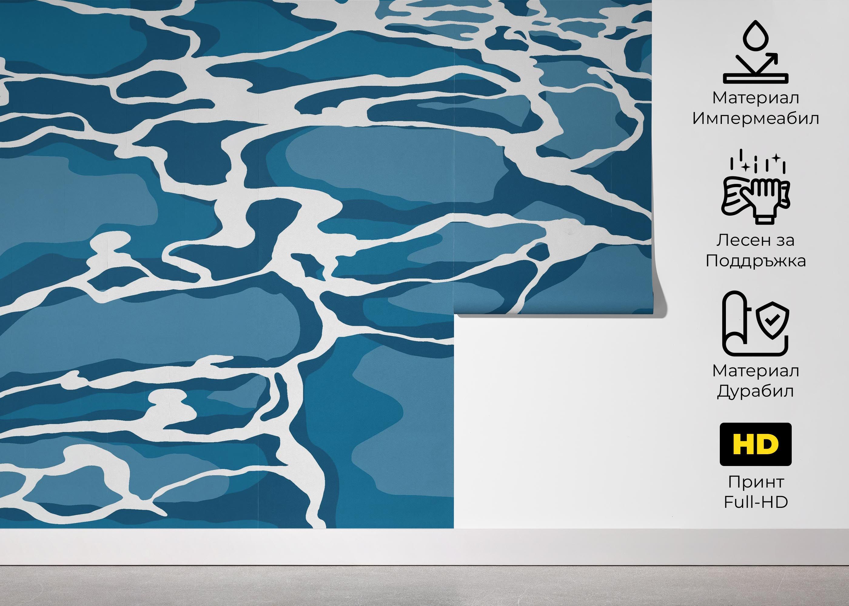 Blue Water Art mockup 5