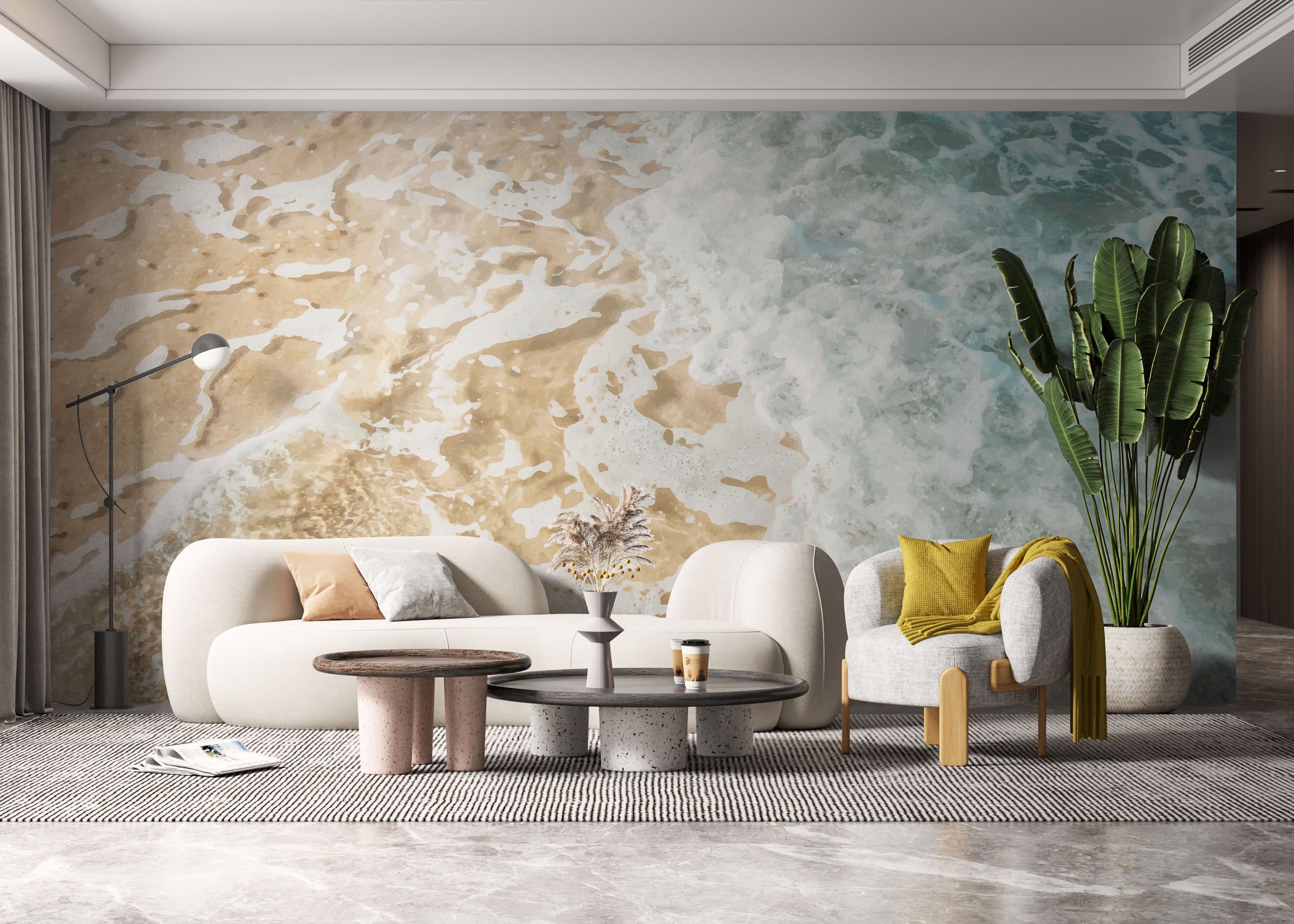 Blue Cream Beach mockup 6