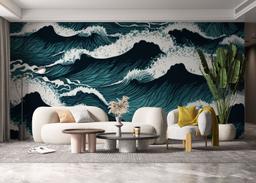 Dark Green Wave mockup 6