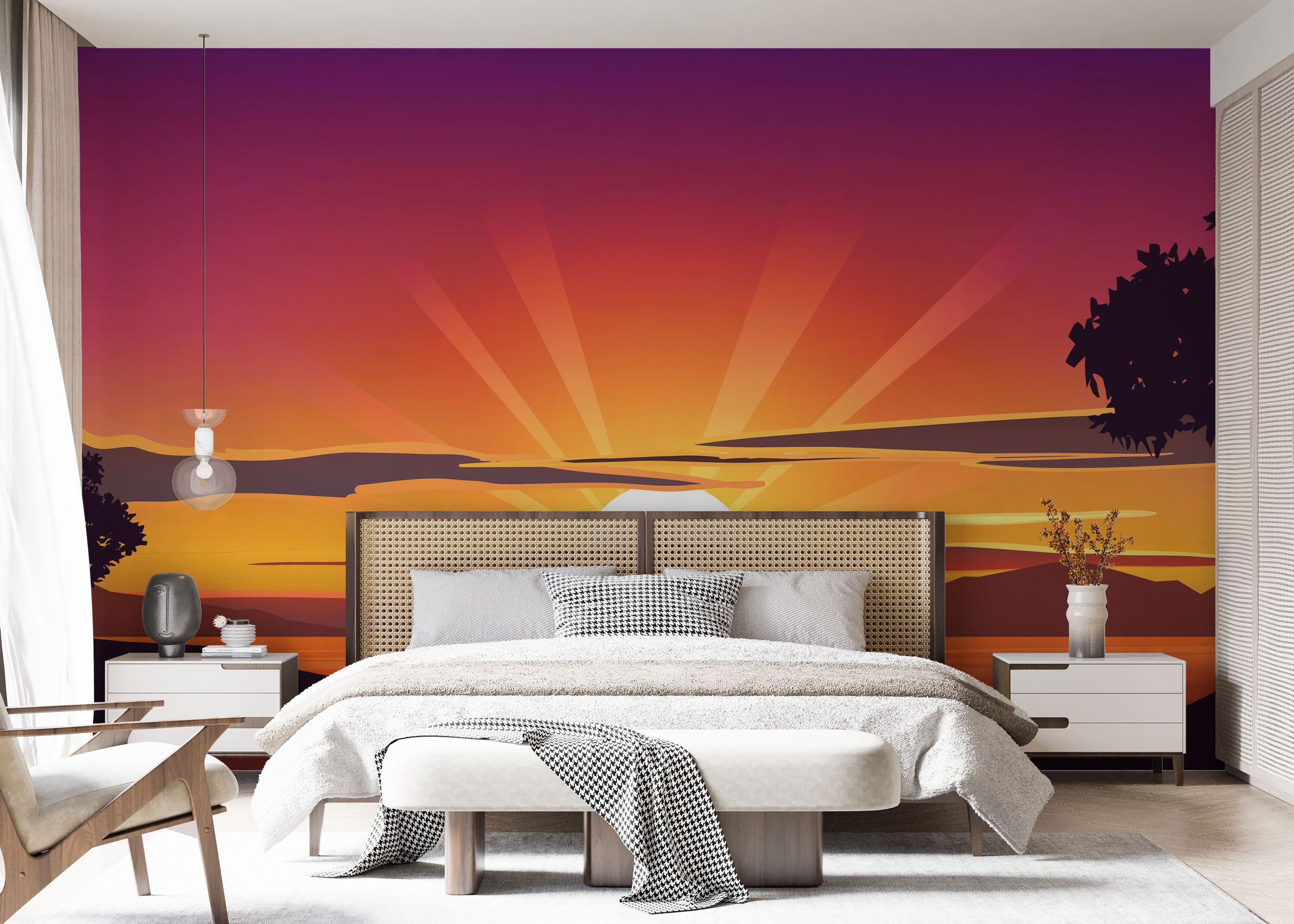 Purple Sunrise Boat mockup 7