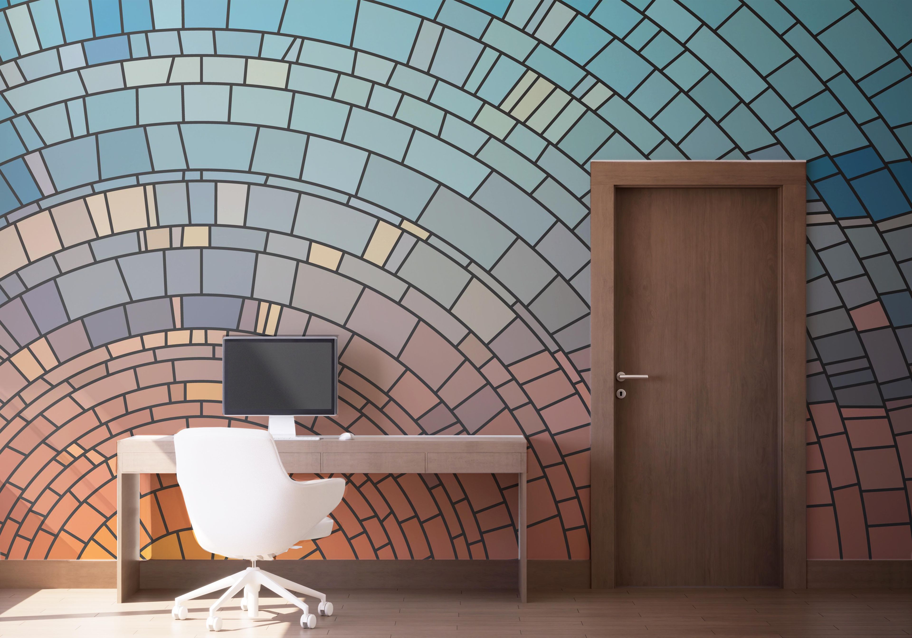 Circle Glass Sunset mockup 1