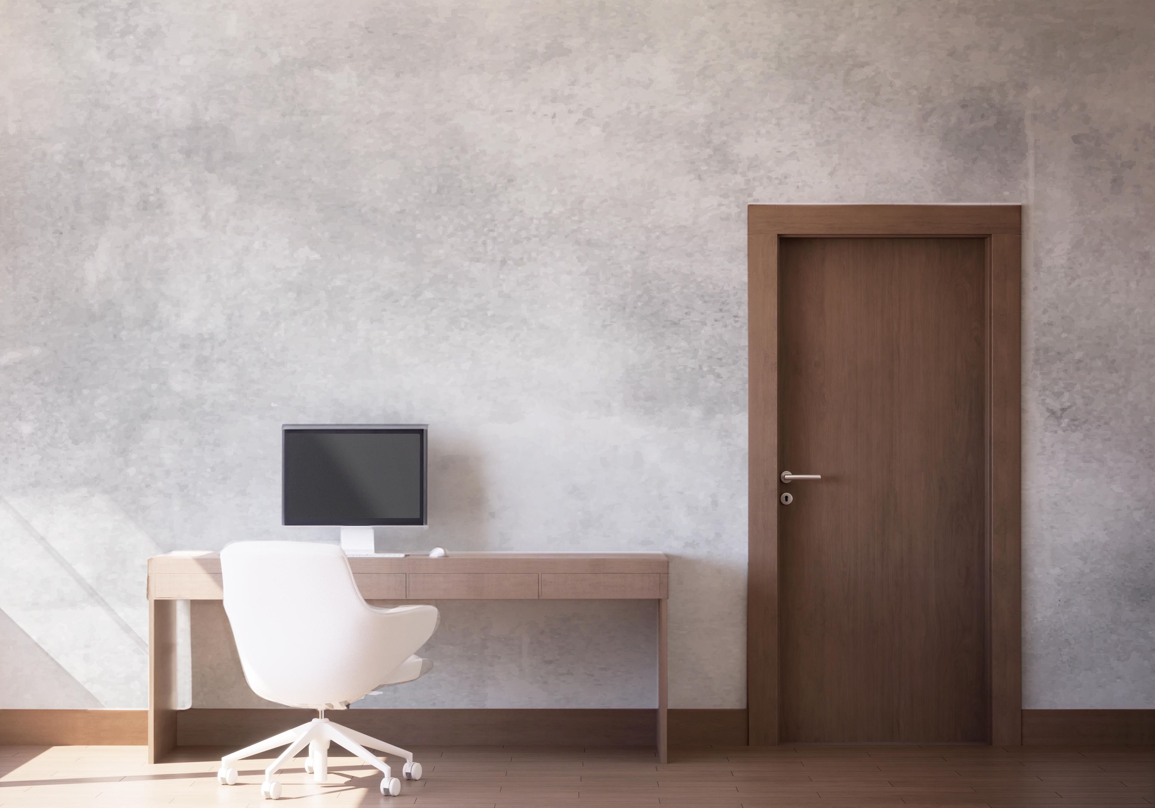 Finished Concrete Wall mockup 1