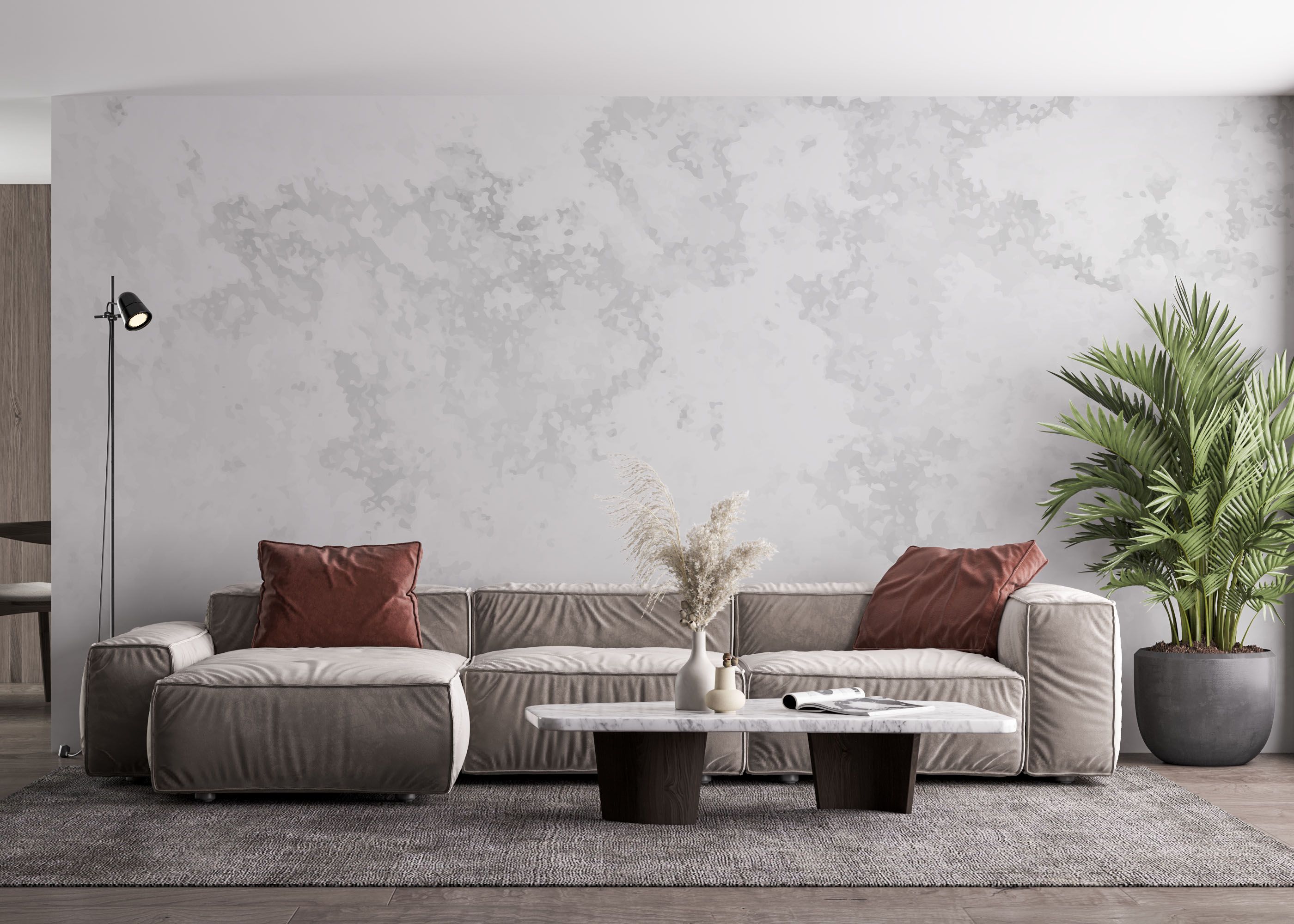 Grey Concrete Wall mockup 4