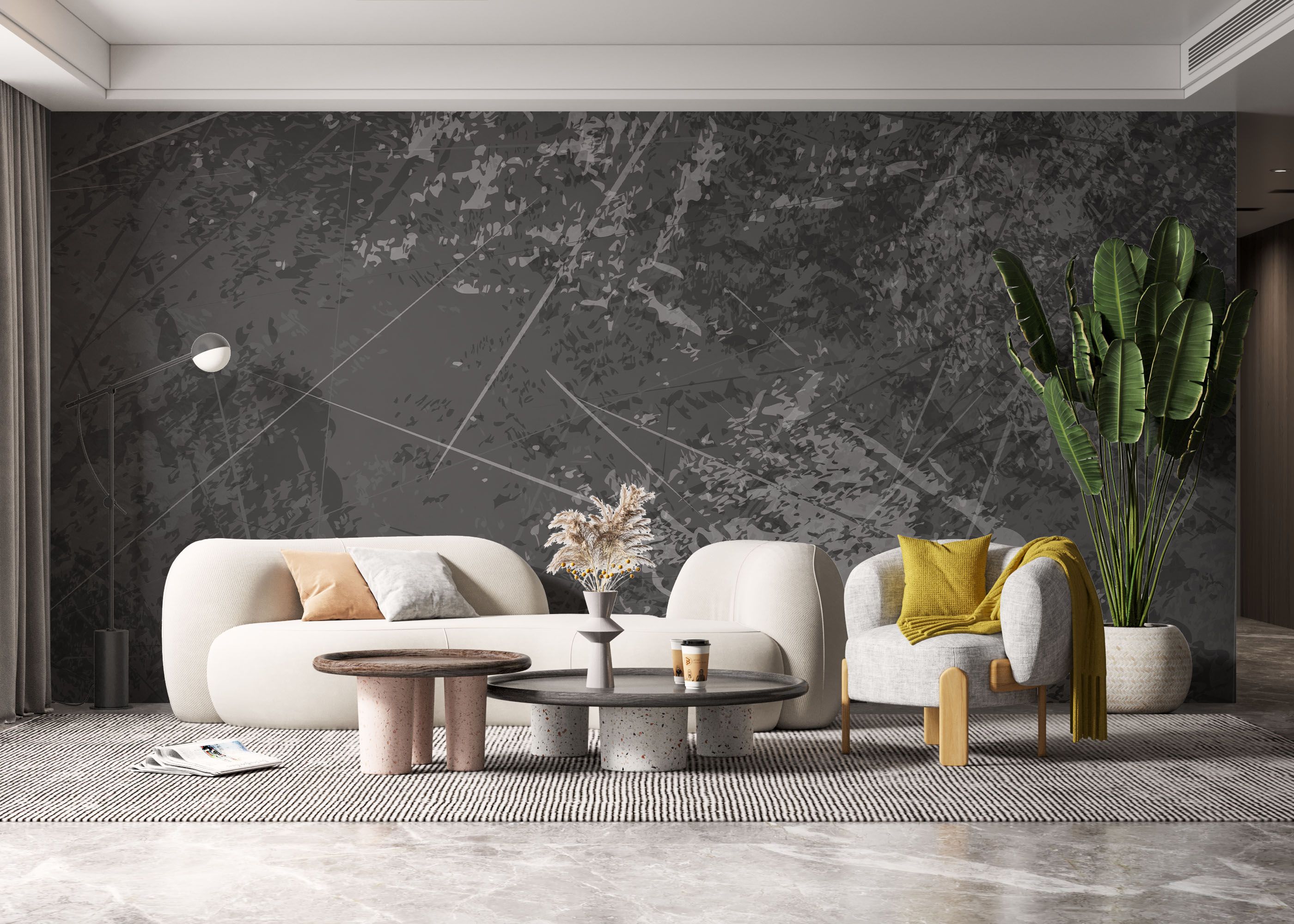 Dark Texture Concrete mockup 6