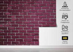 Burgundy Color Brick mockup 5