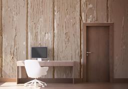 Cream Wooden Wall mockup 1