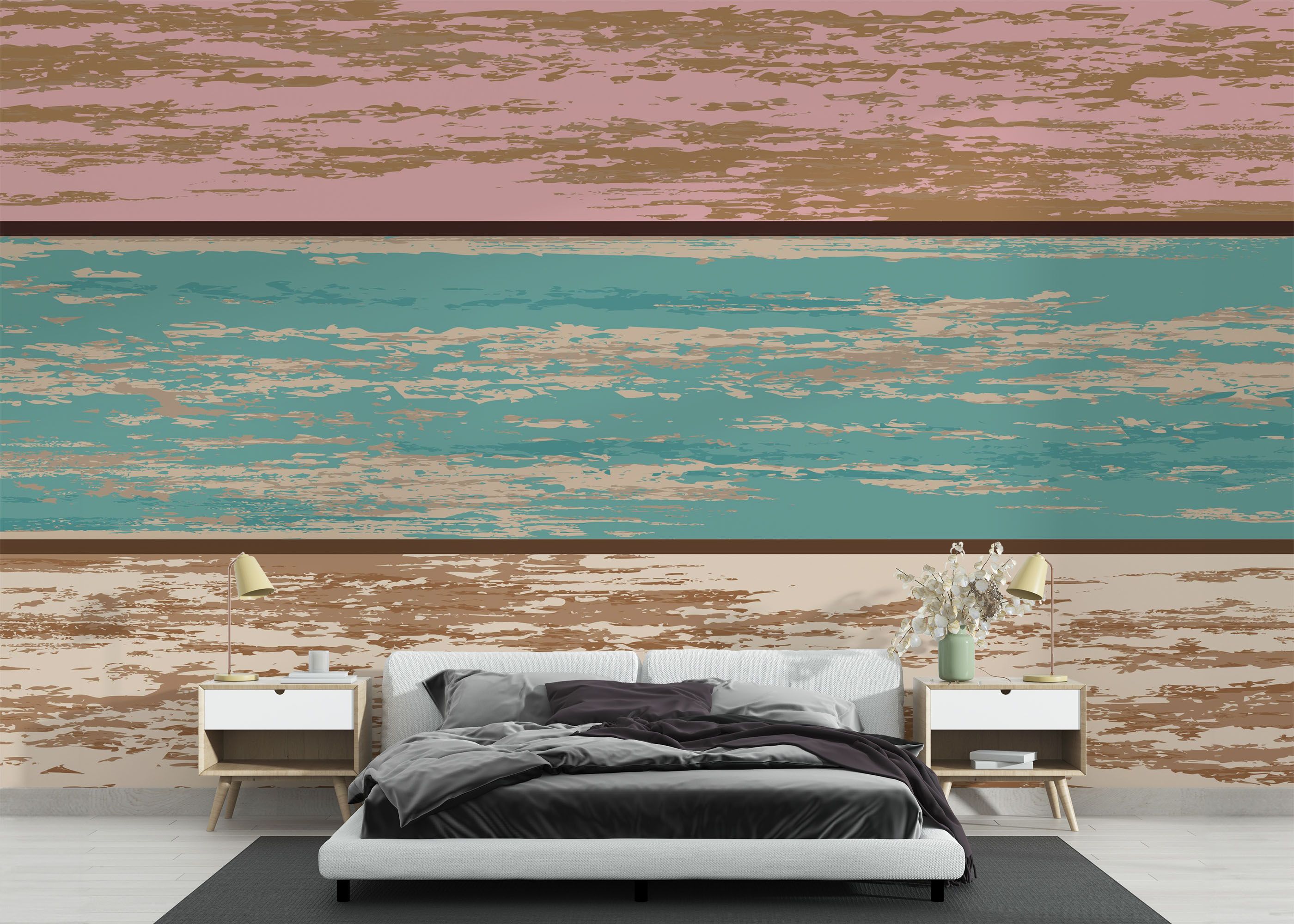 Pink Blue Wood mockup 3