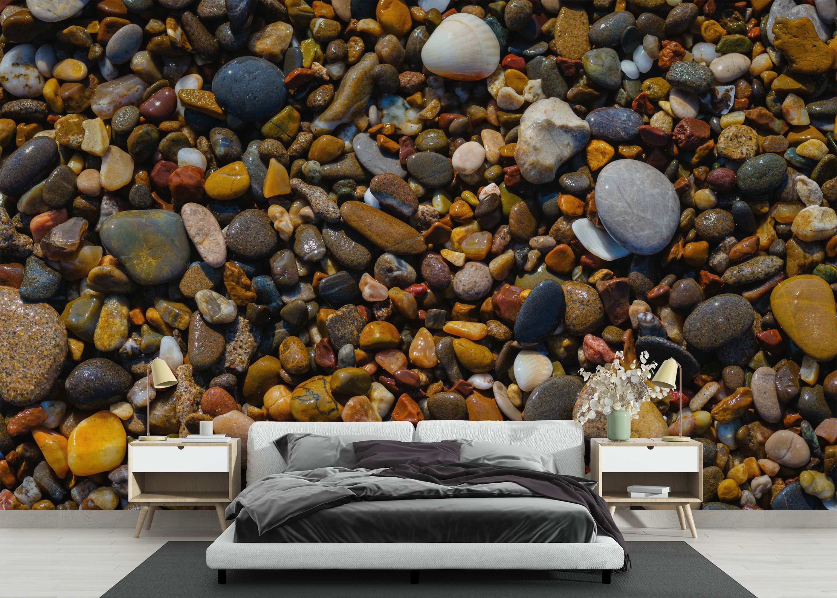 Colored Pebbles Beach mockup 3
