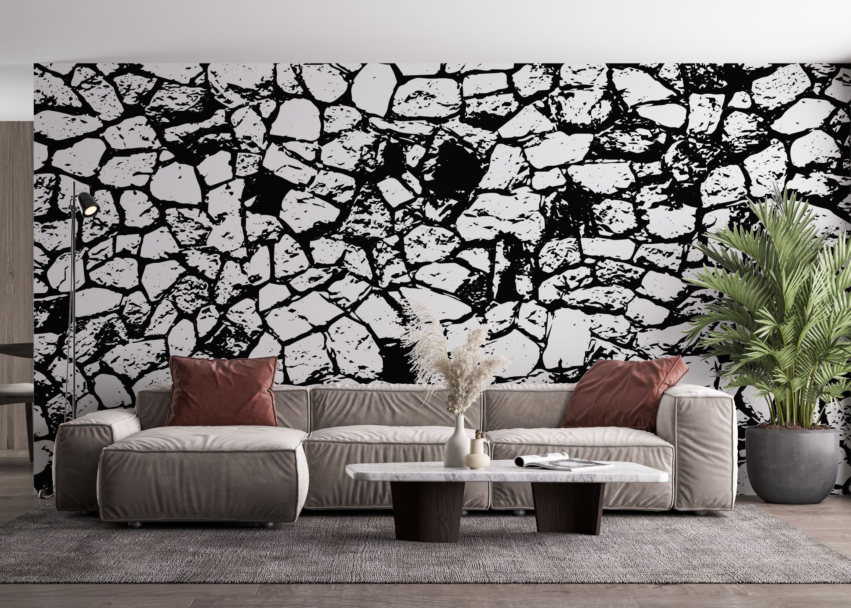 Cracked Wall mockup 4
