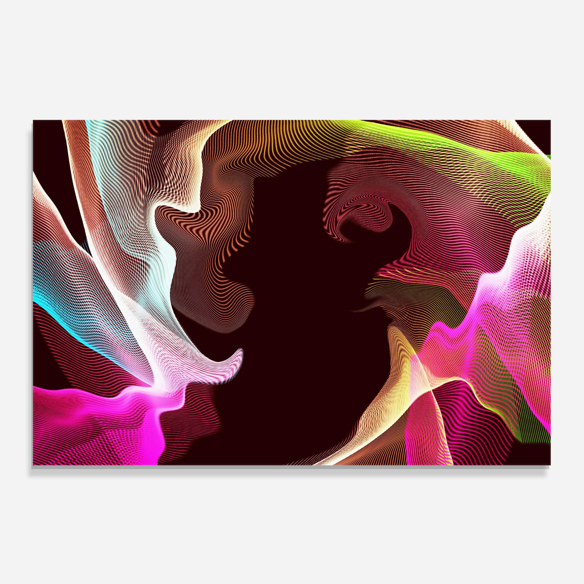 Стъклен панел за кухня Abstract Wave Effect mockup 0