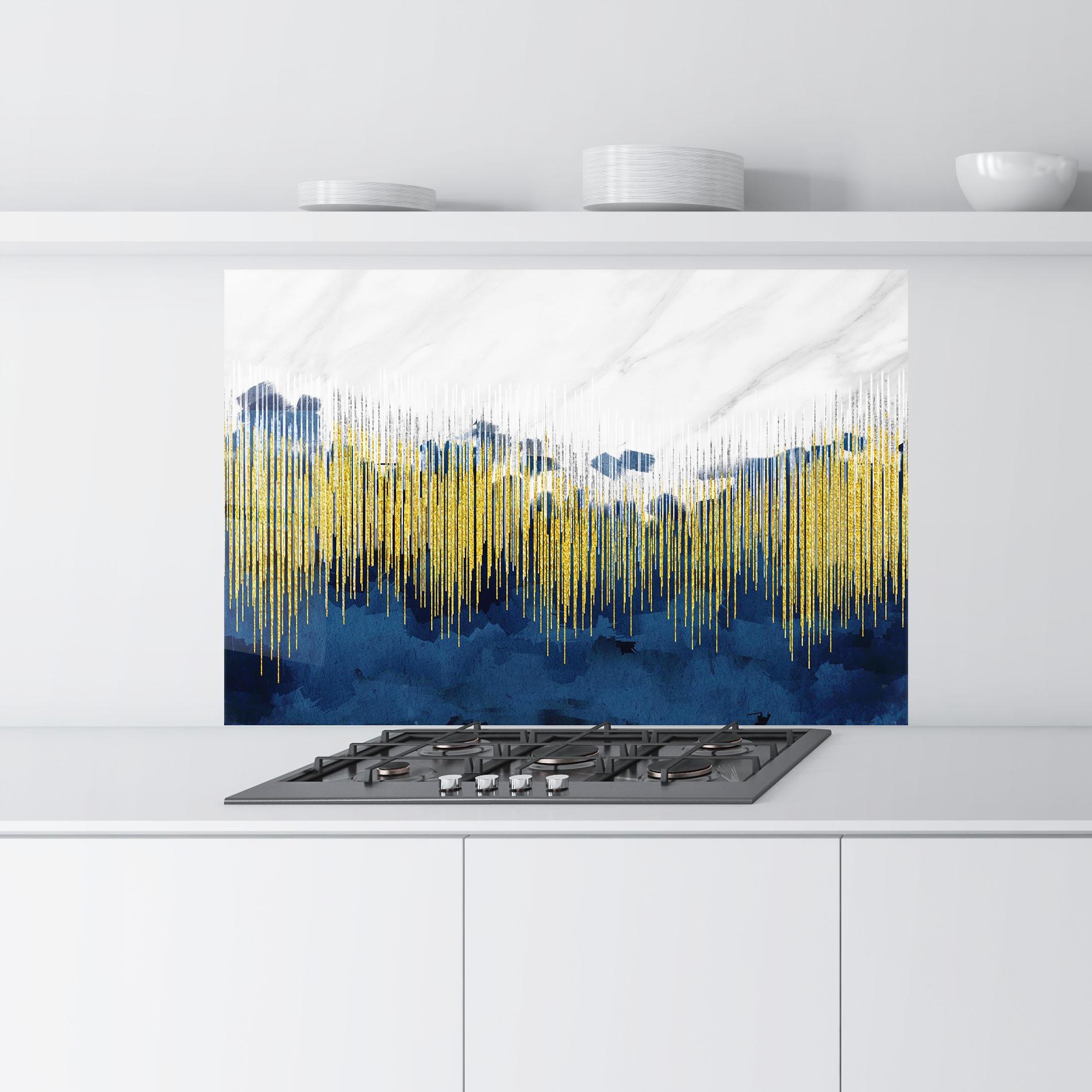 Стъклен панел за кухня Abstract Marble Art mockup 9
