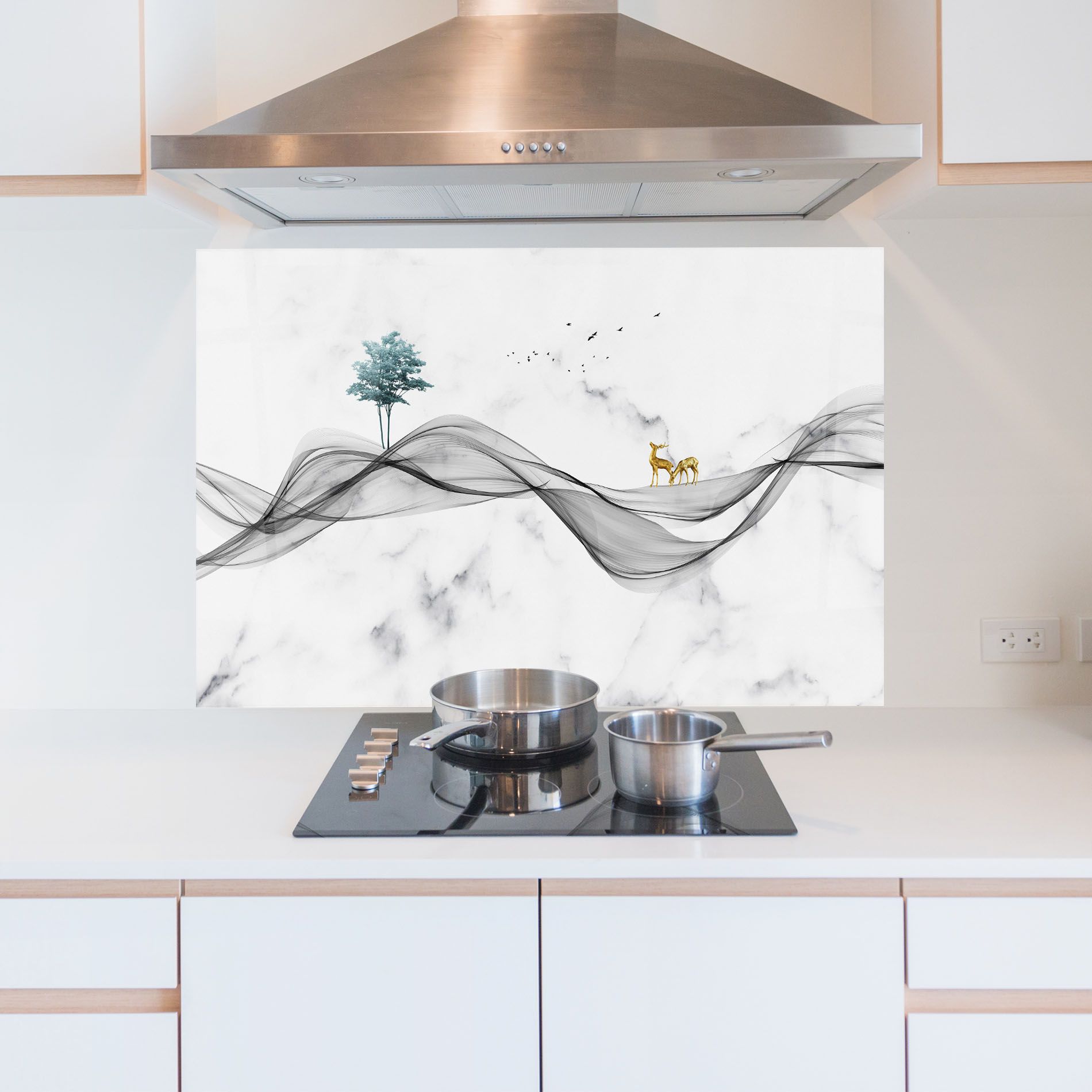 Abstract Golden Landscape 1 mockup 5