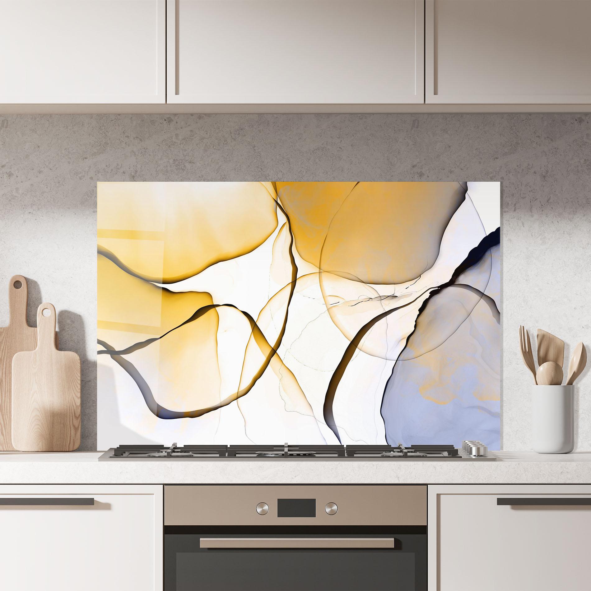 Стъклен панел за кухня Abstract Alcohol Ink mockup 7