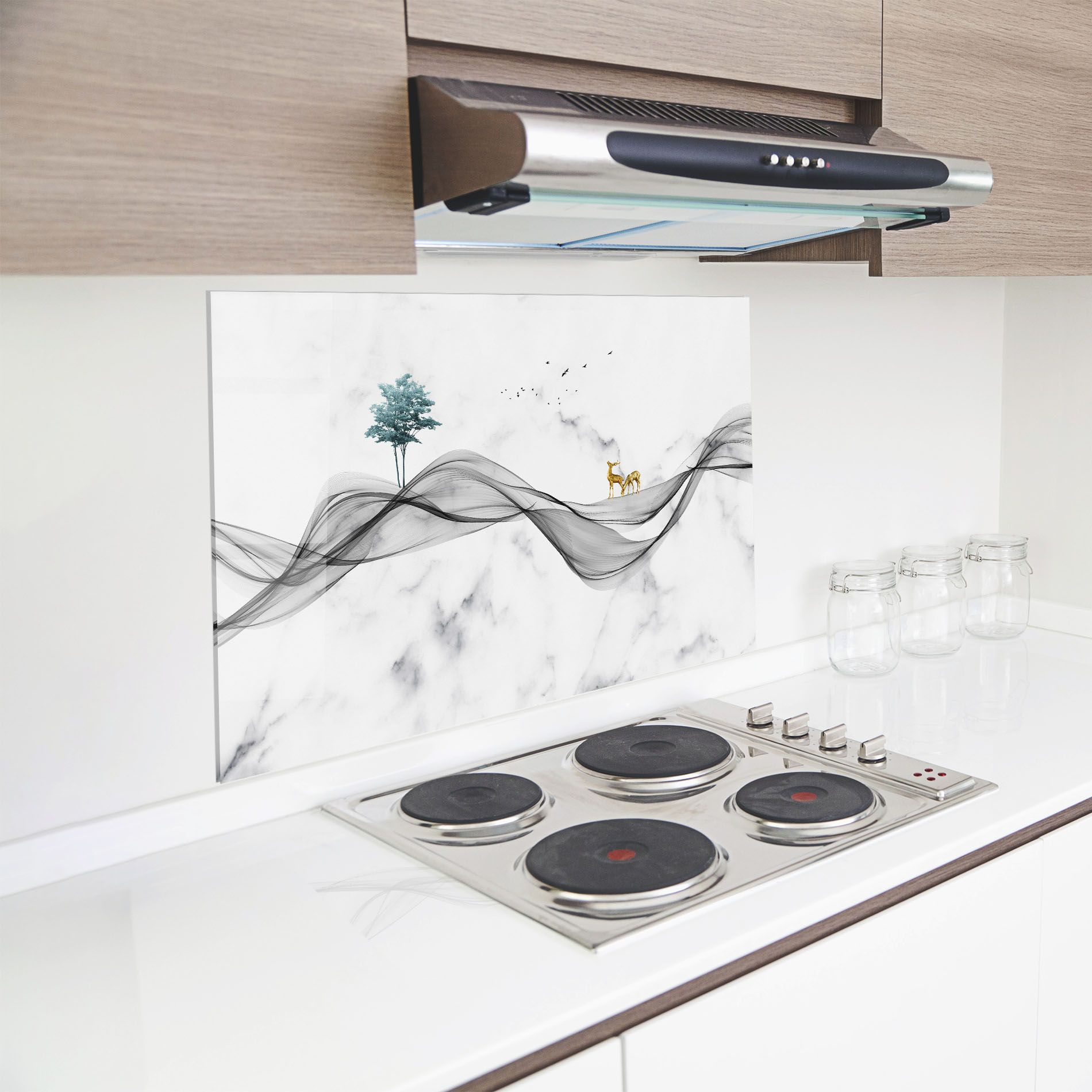 Abstract Golden Landscape 1 mockup 8