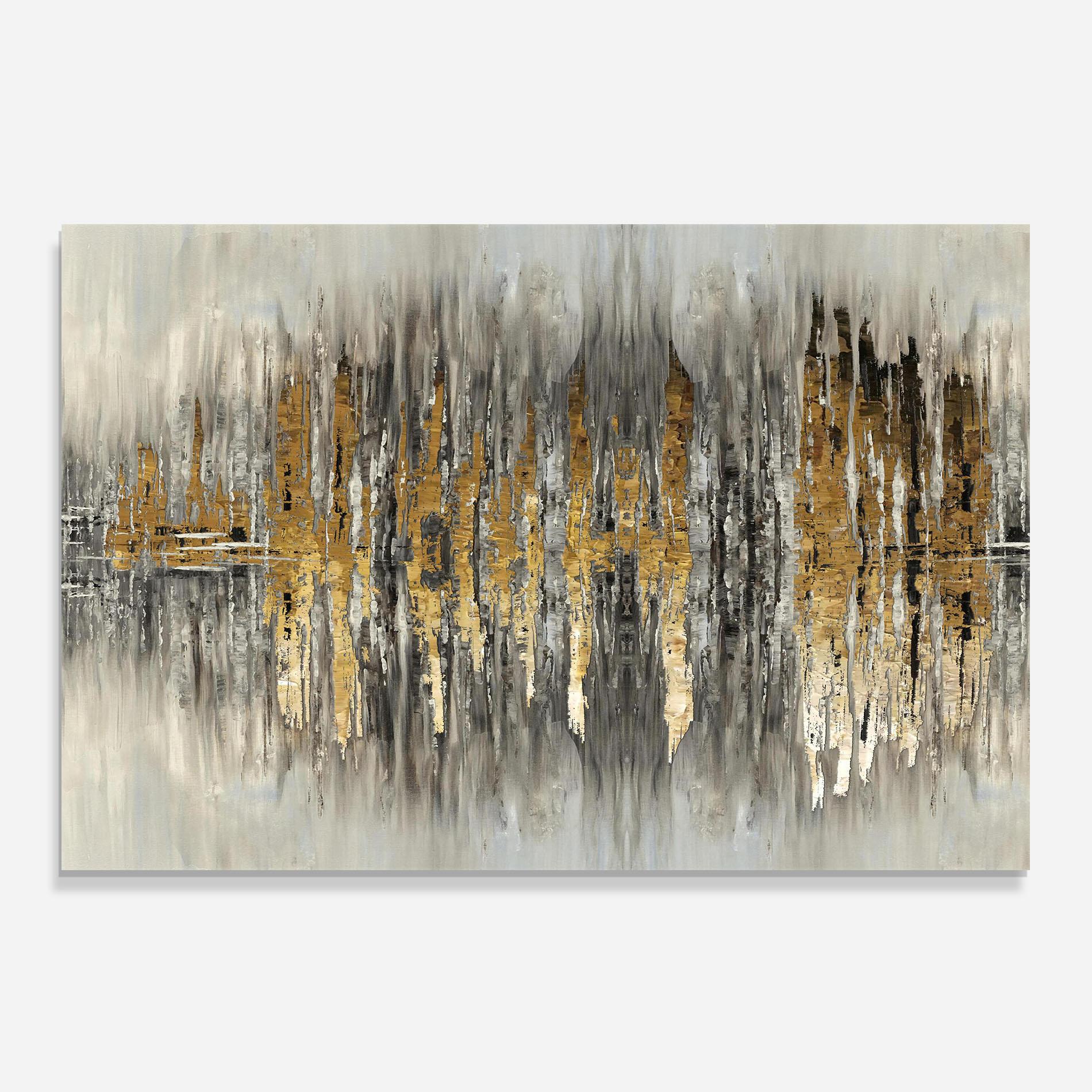 Стъклен панел за кухня Acrylic Silver Paint mockup 0