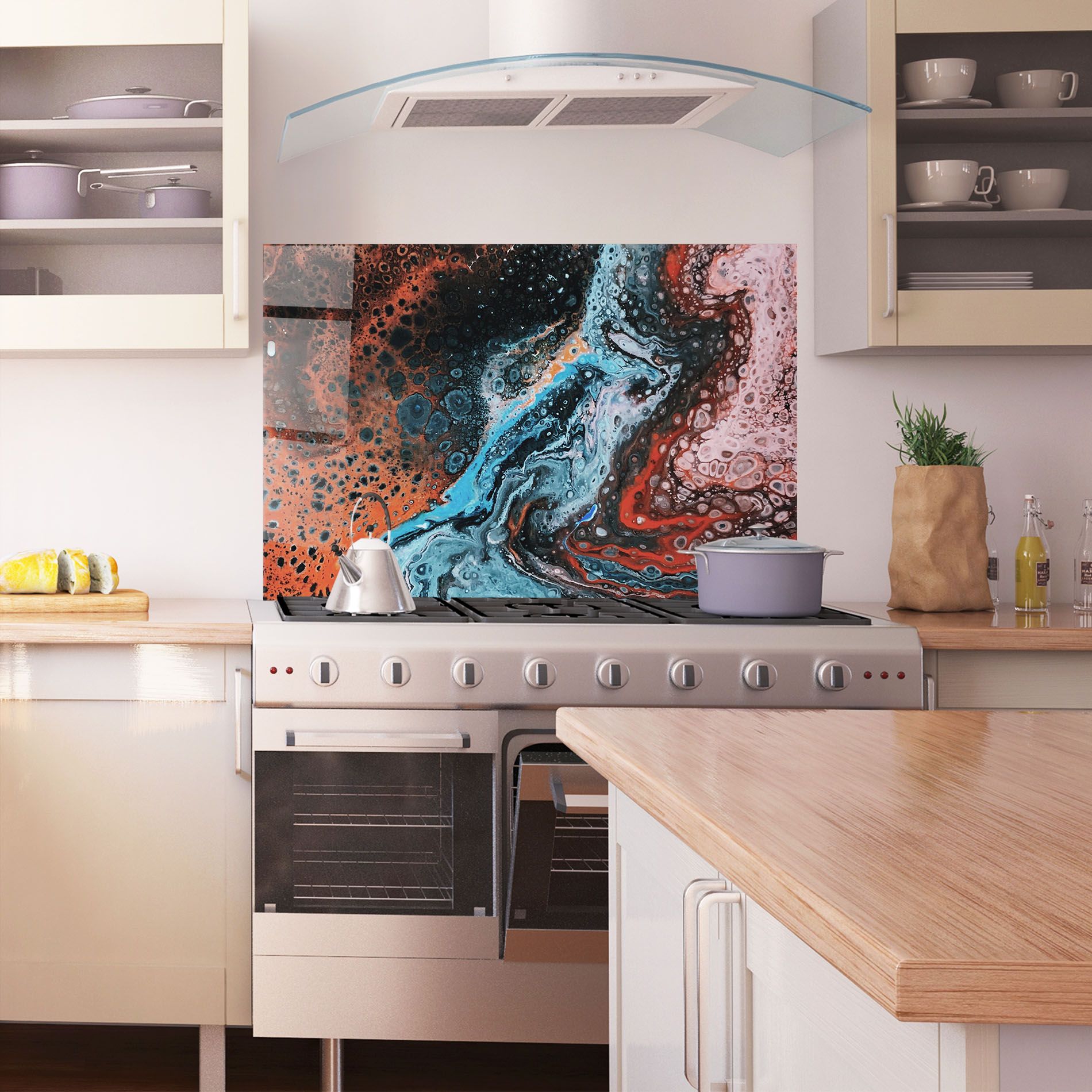 Abstract Turqoise Colors mockup 1