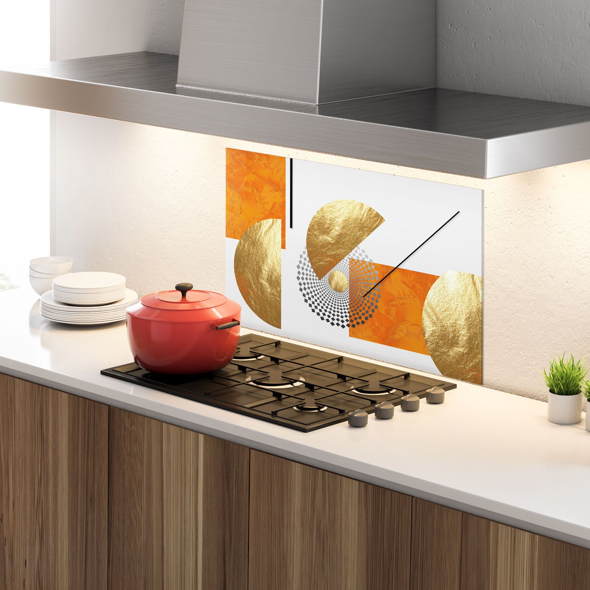 Beautiful Gold Shapes mockup 4