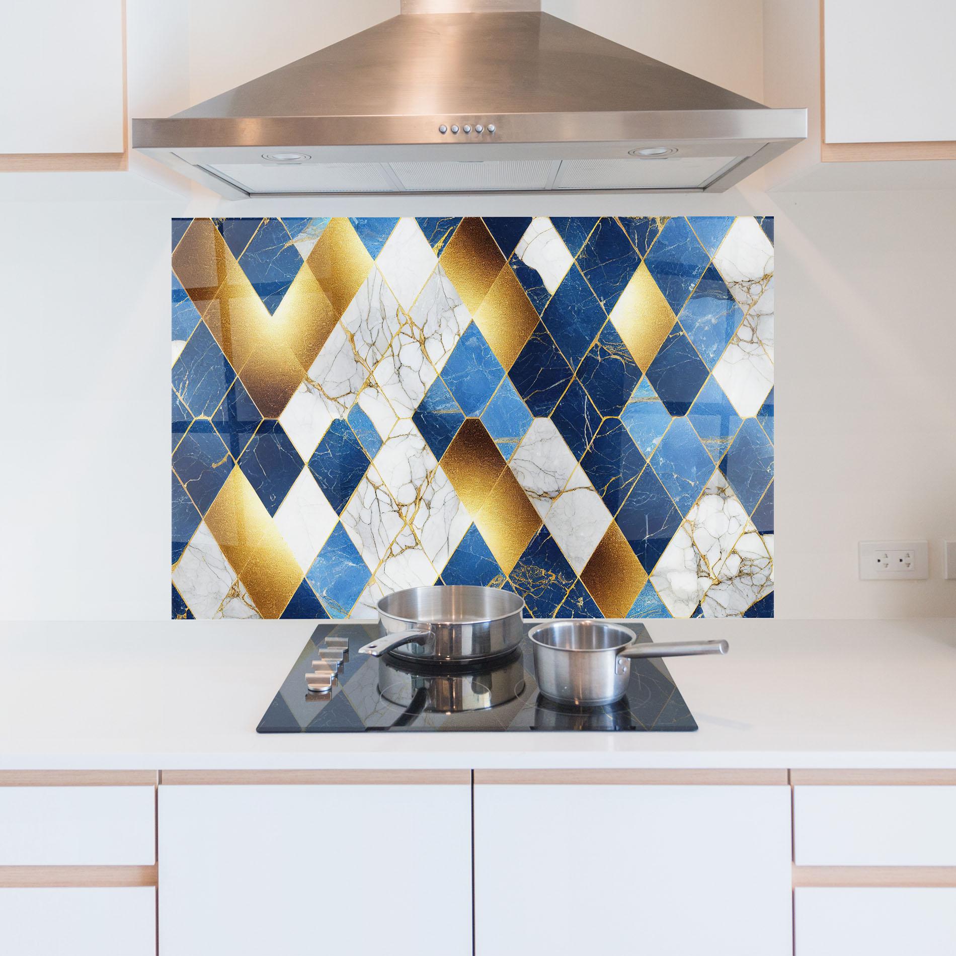 Стъклен панел за кухня Abstract Stone Texture mockup 5