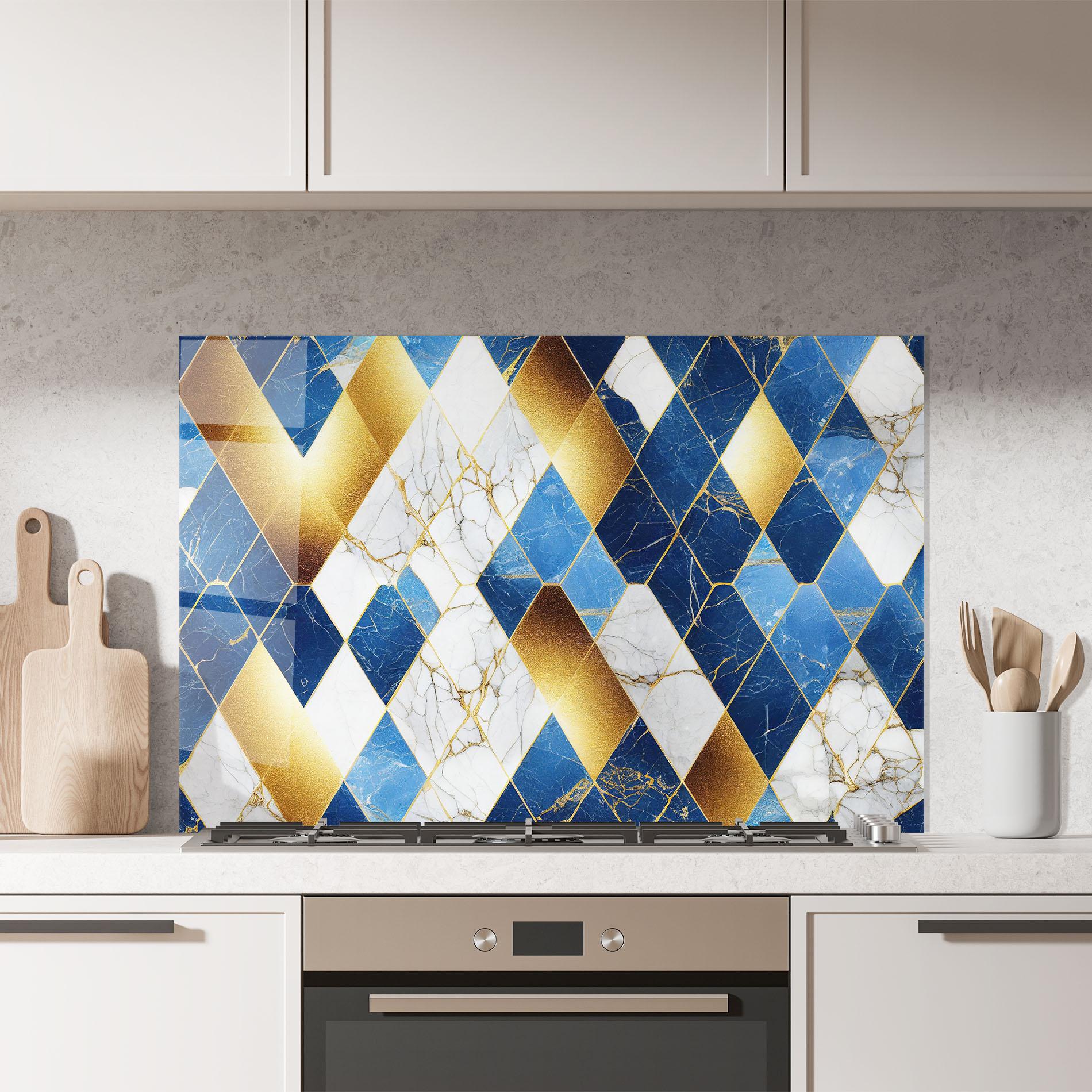 Стъклен панел за кухня Abstract Stone Texture mockup 7