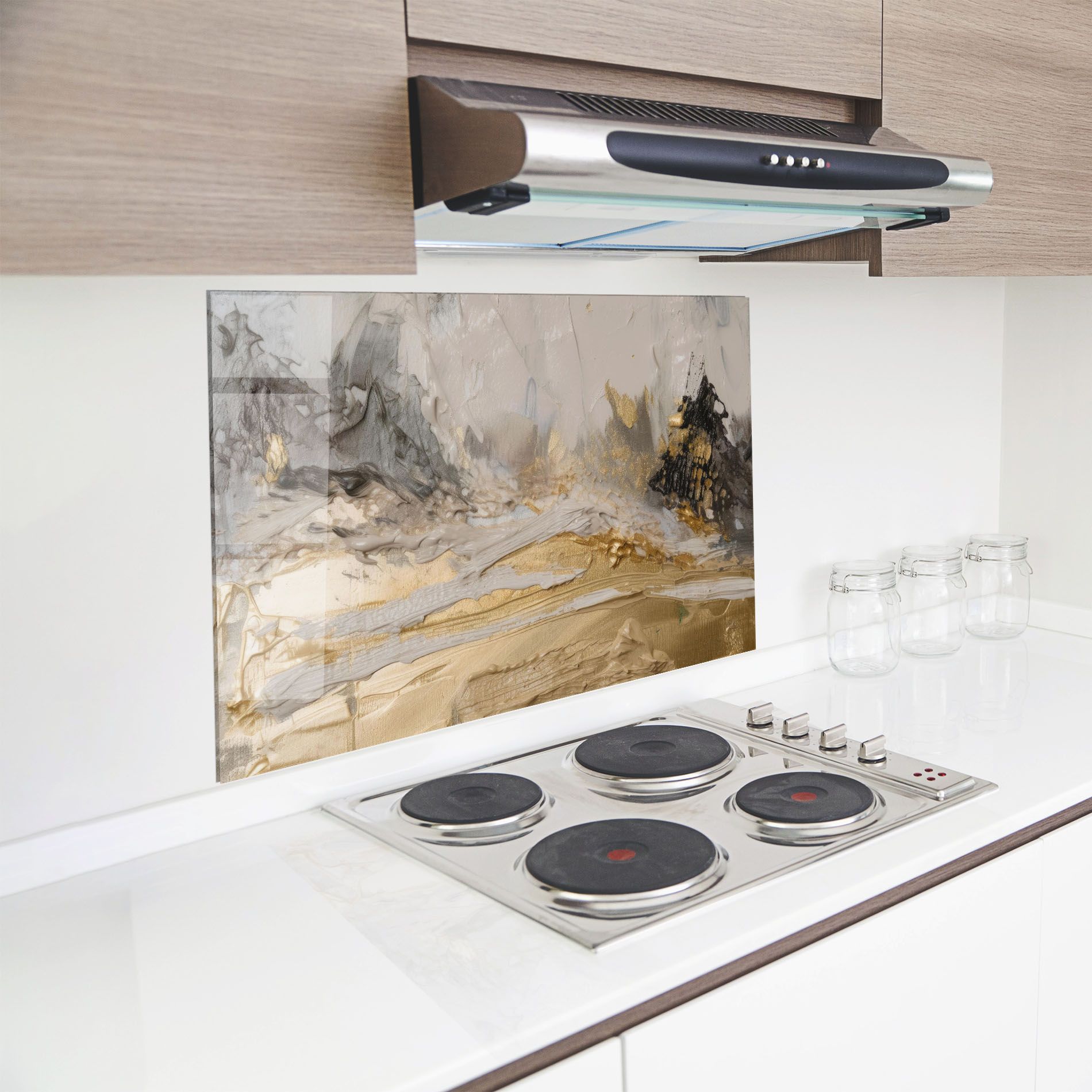 Abstract White Waves mockup 8