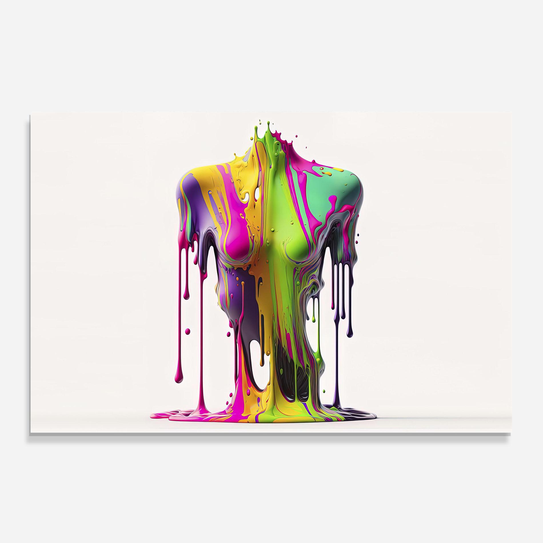 Стъклен панел за кухня Colorful Body mockup 0