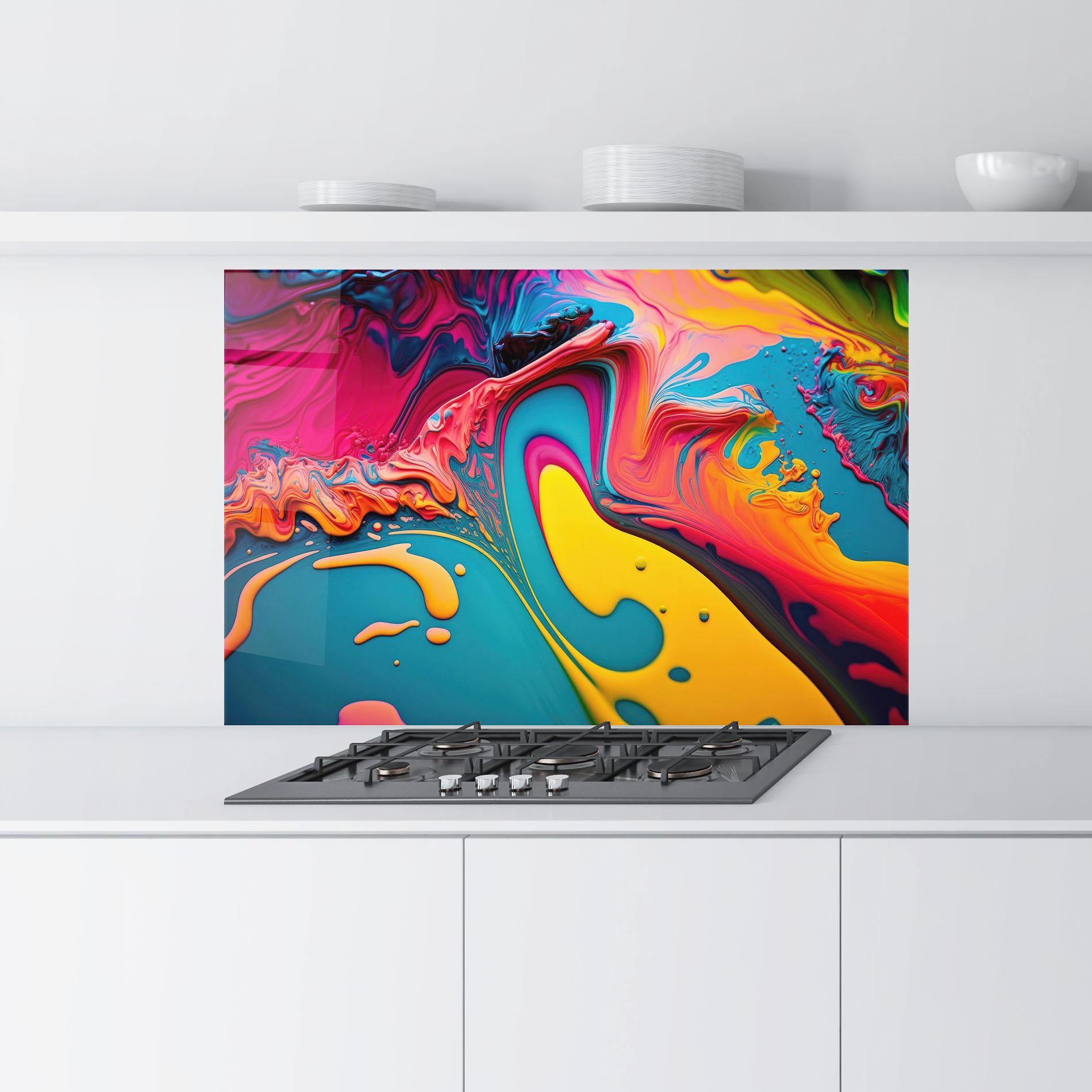 Стъклен панел за кухня Acrylic Close Up mockup 9