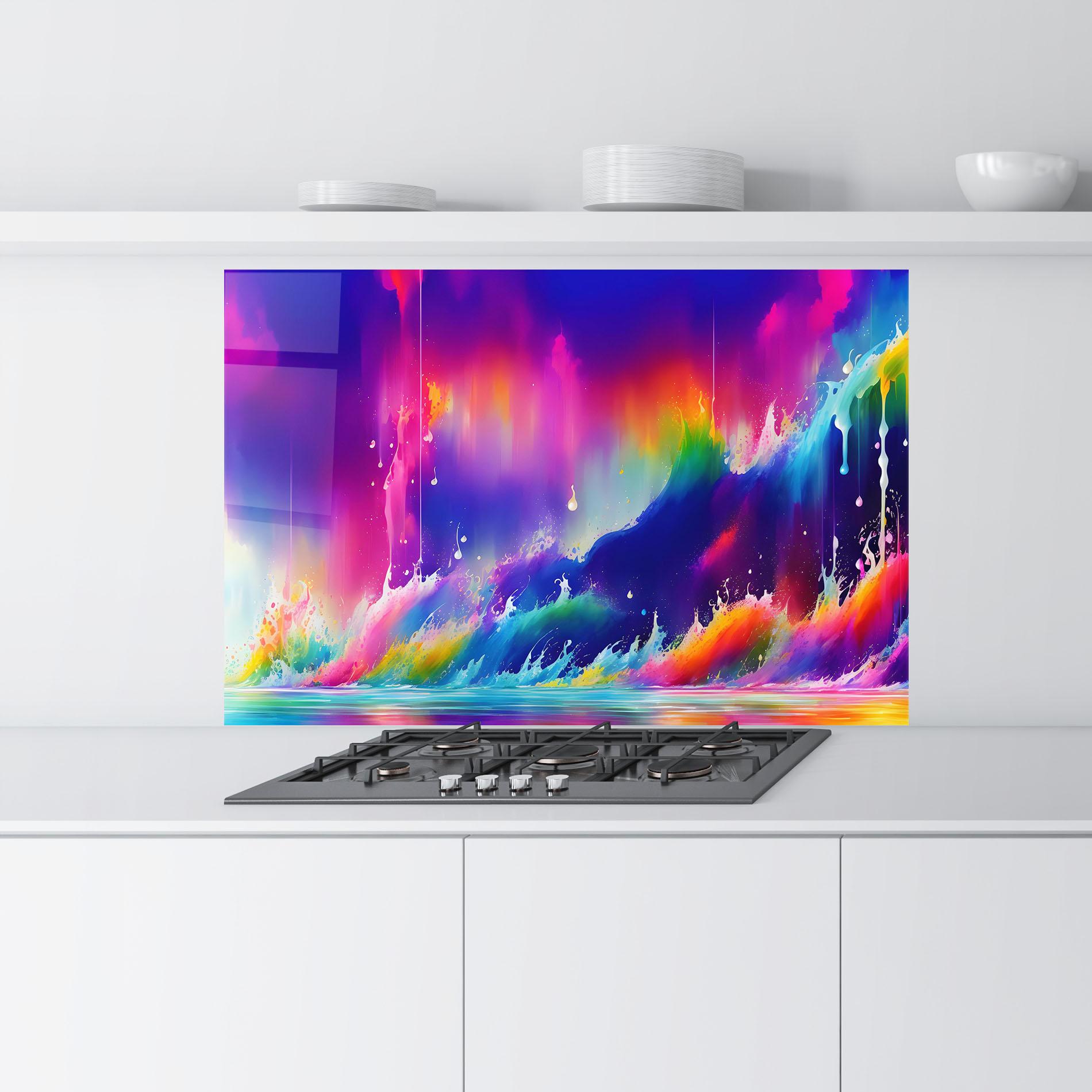 Стъклен панел за кухня Fairytale Landscape mockup 9