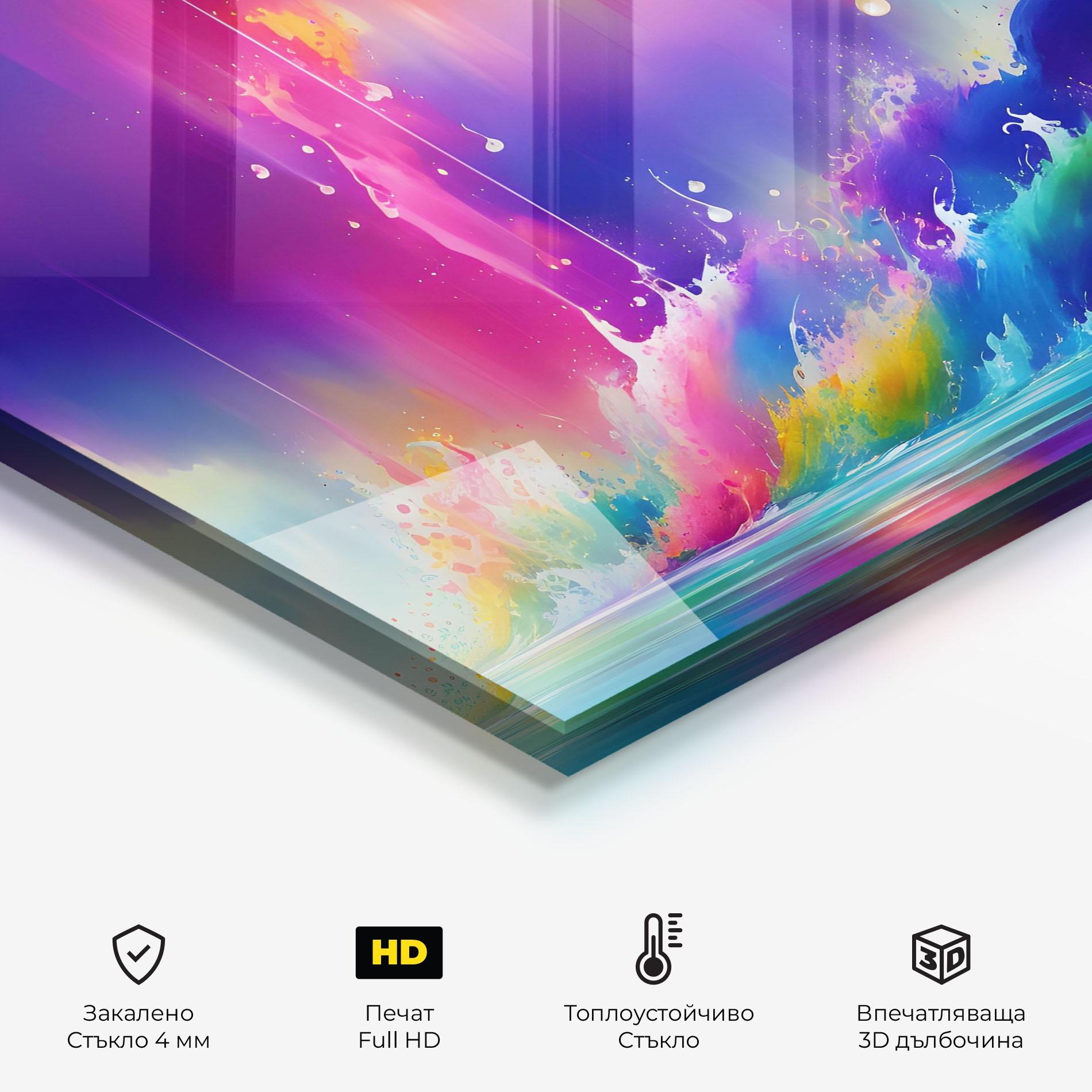 Стъклен панел за кухня Fairytale Landscape mockup 2