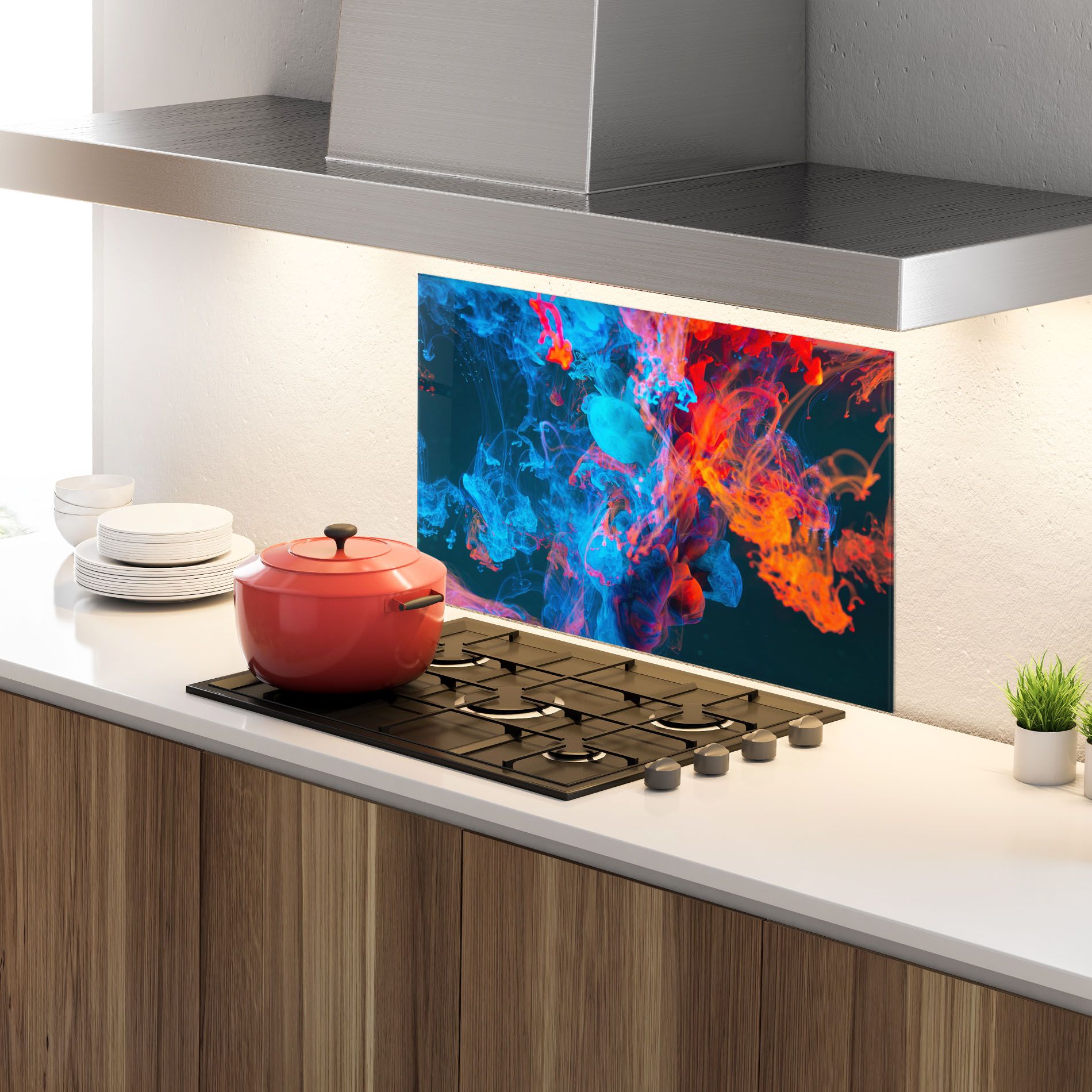 Abstract Blue And Red mockup 4