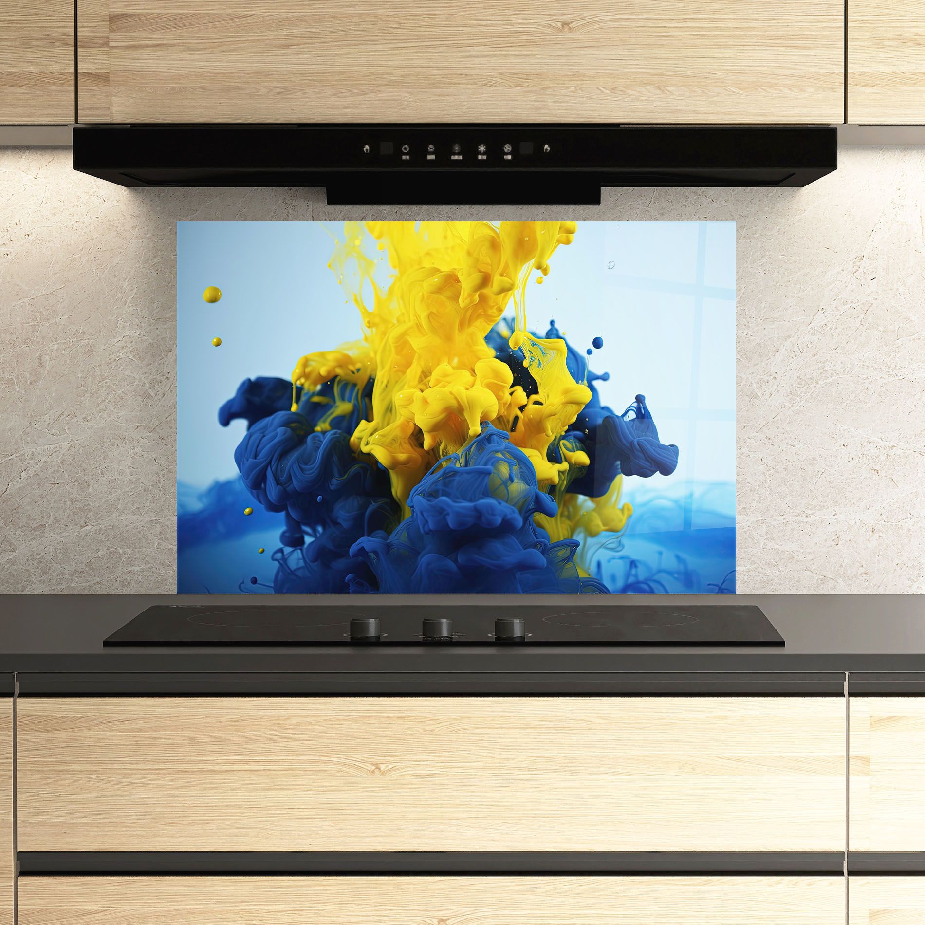 Blue Yellow Smoke mockup 3