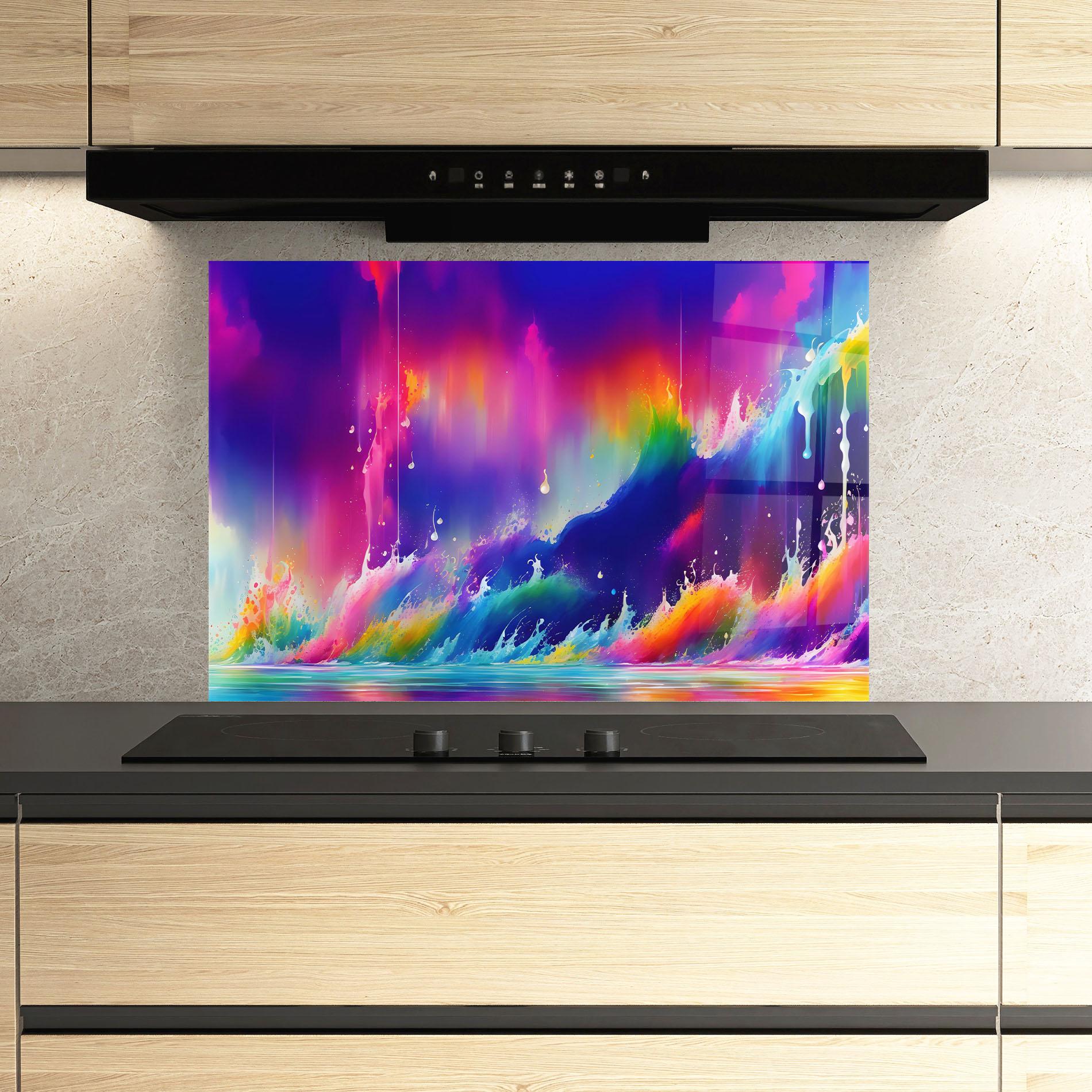 Стъклен панел за кухня Fairytale Landscape mockup 3