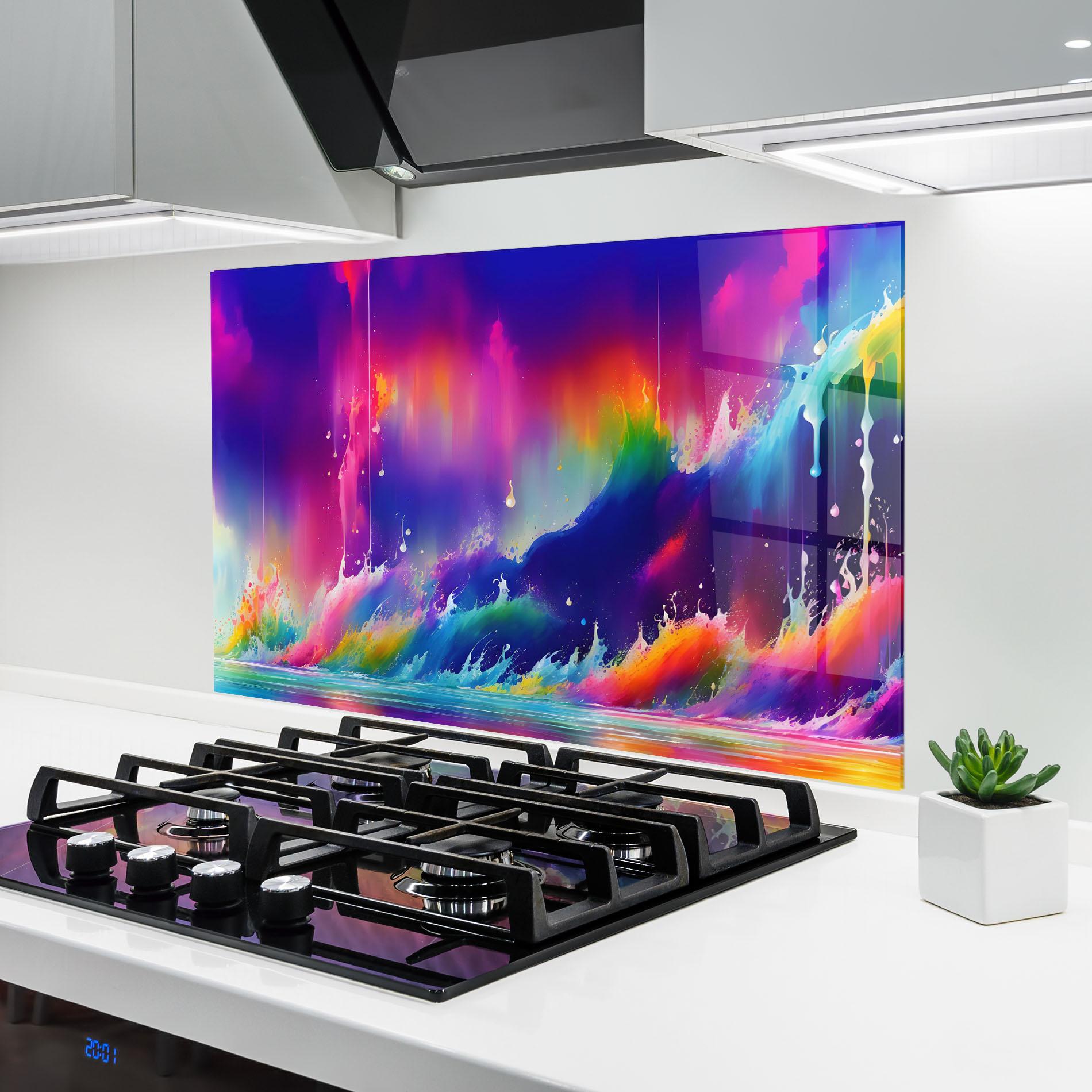 Стъклен панел за кухня Fairytale Landscape mockup 6