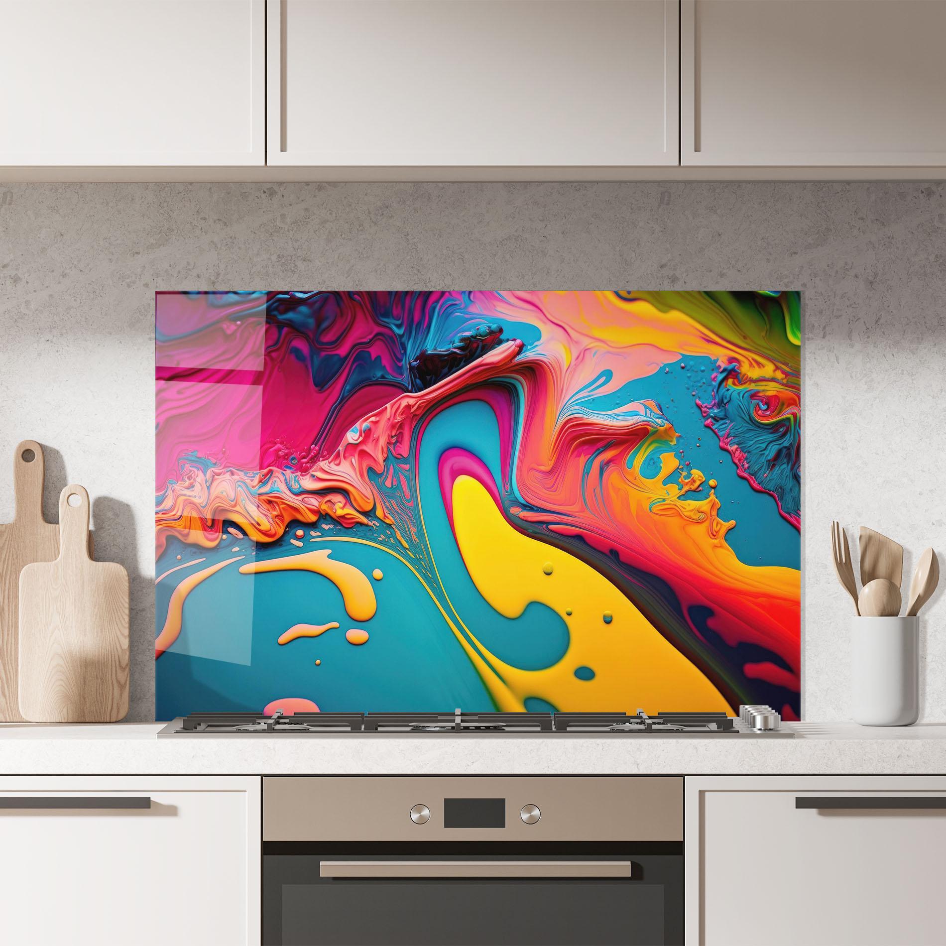 Стъклен панел за кухня Acrylic Close Up mockup 7