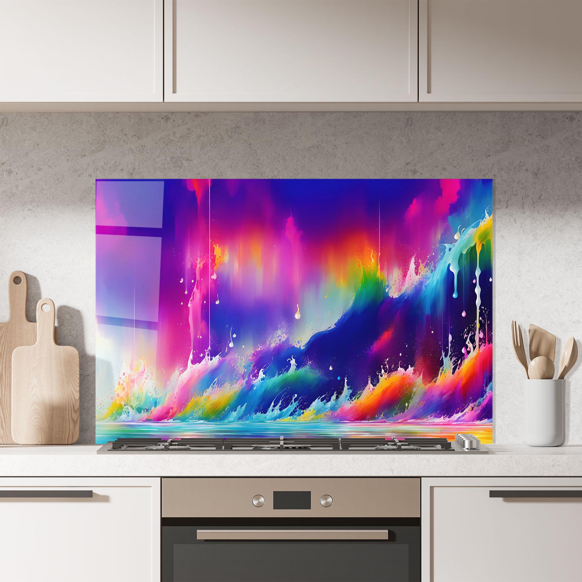 Стъклен панел за кухня Fairytale Landscape mockup 7