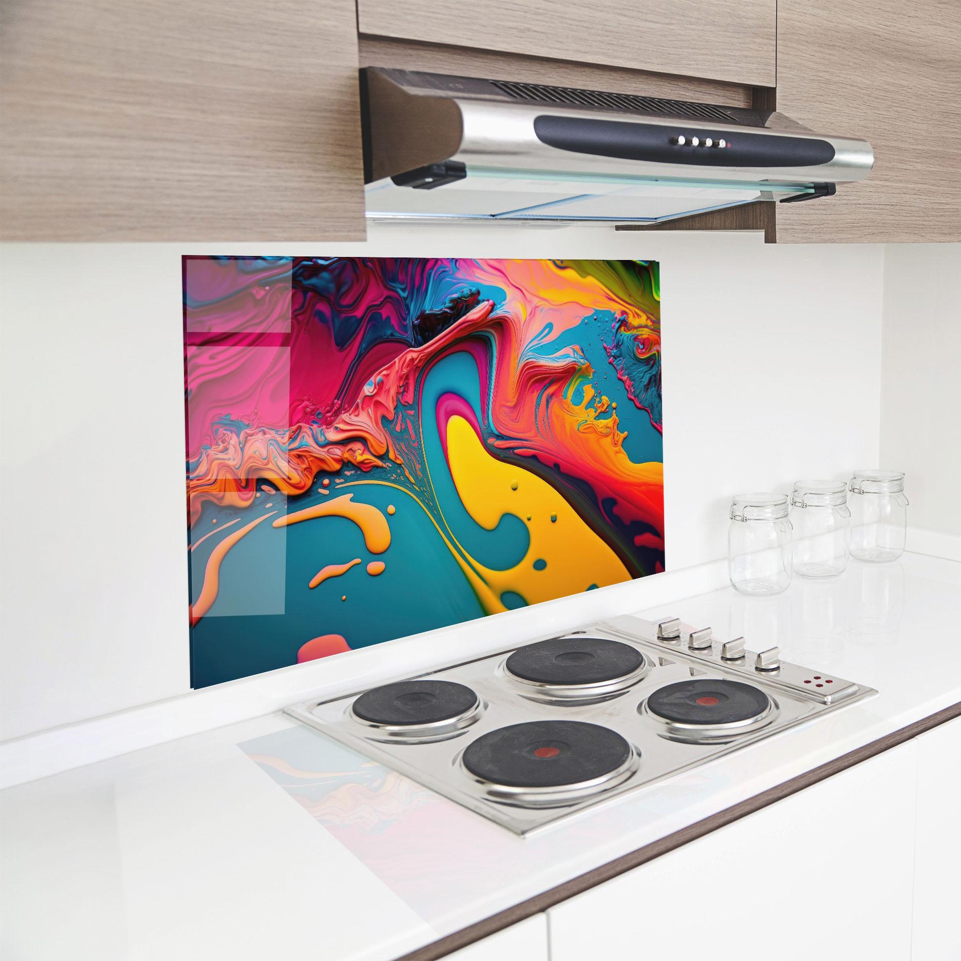 Стъклен панел за кухня Acrylic Close Up mockup 8