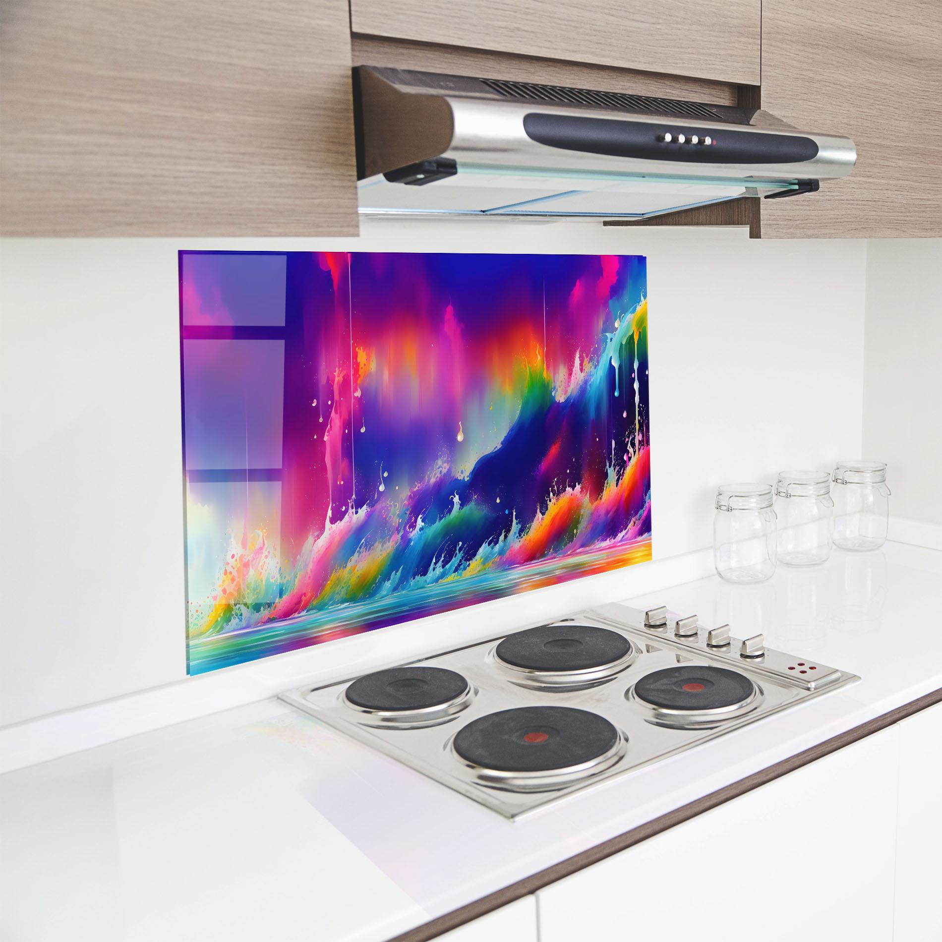 Стъклен панел за кухня Fairytale Landscape mockup 8